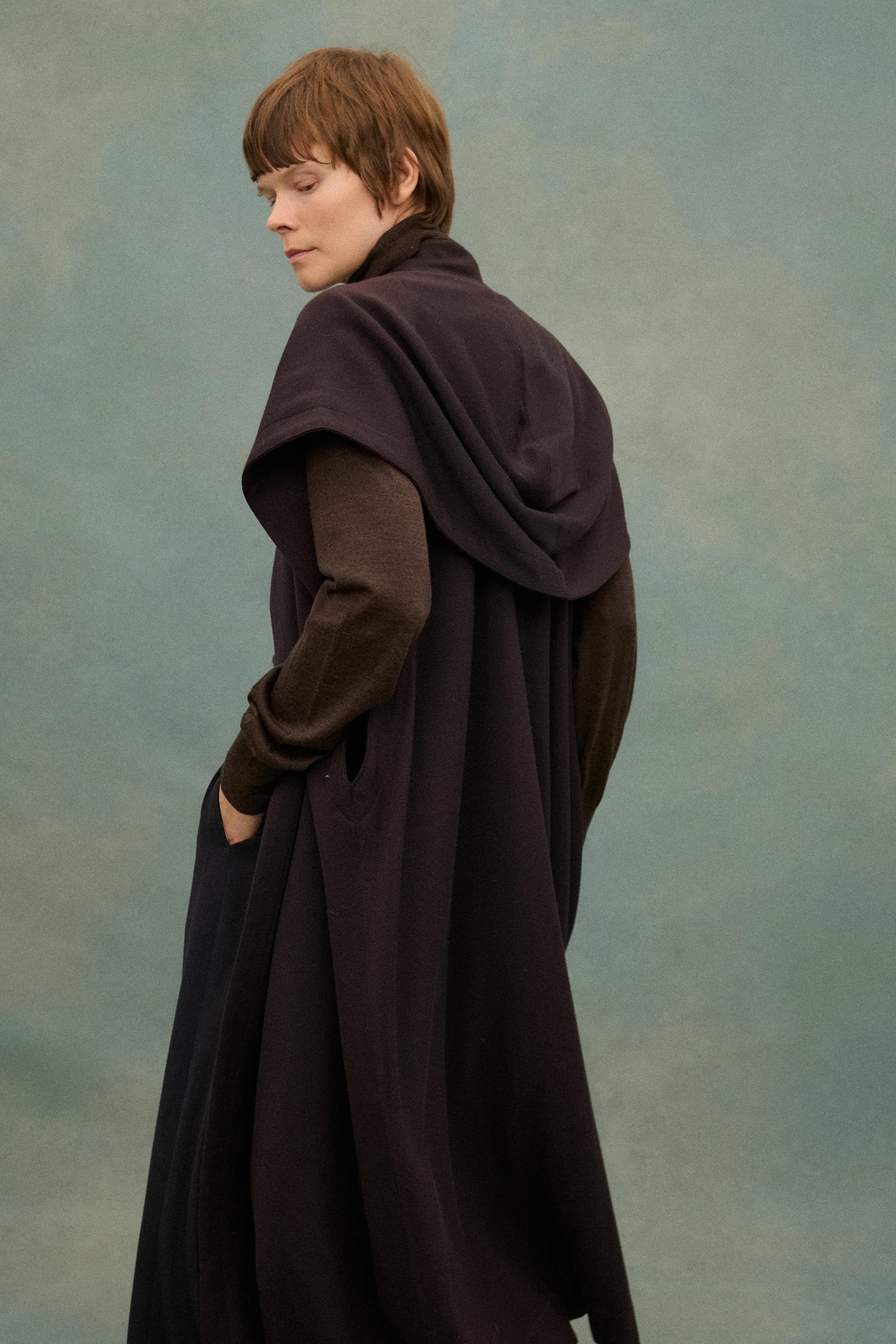 Alaia Wool Hood Tunic - Image 3