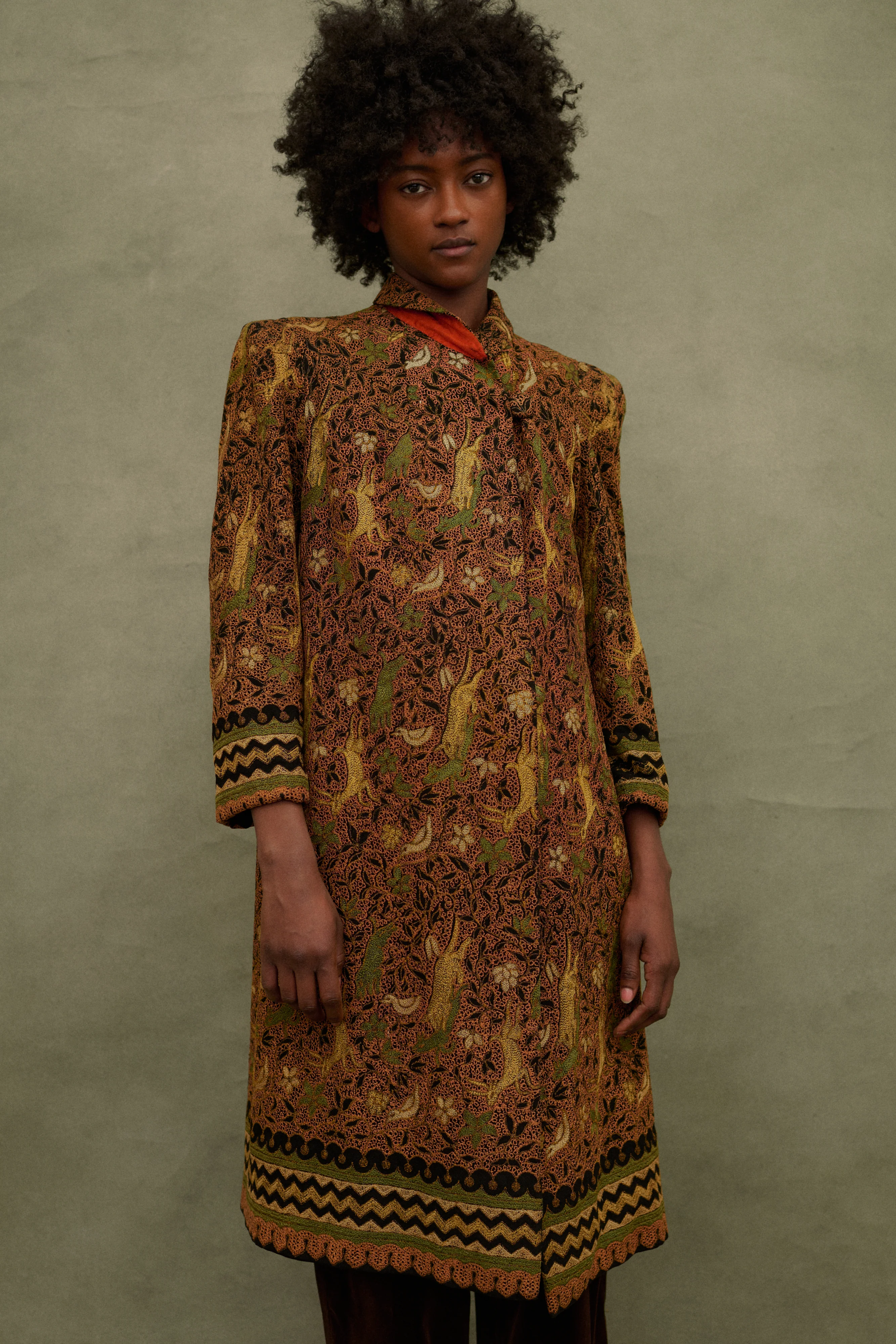 Antique Embroidered Coat - Image 11