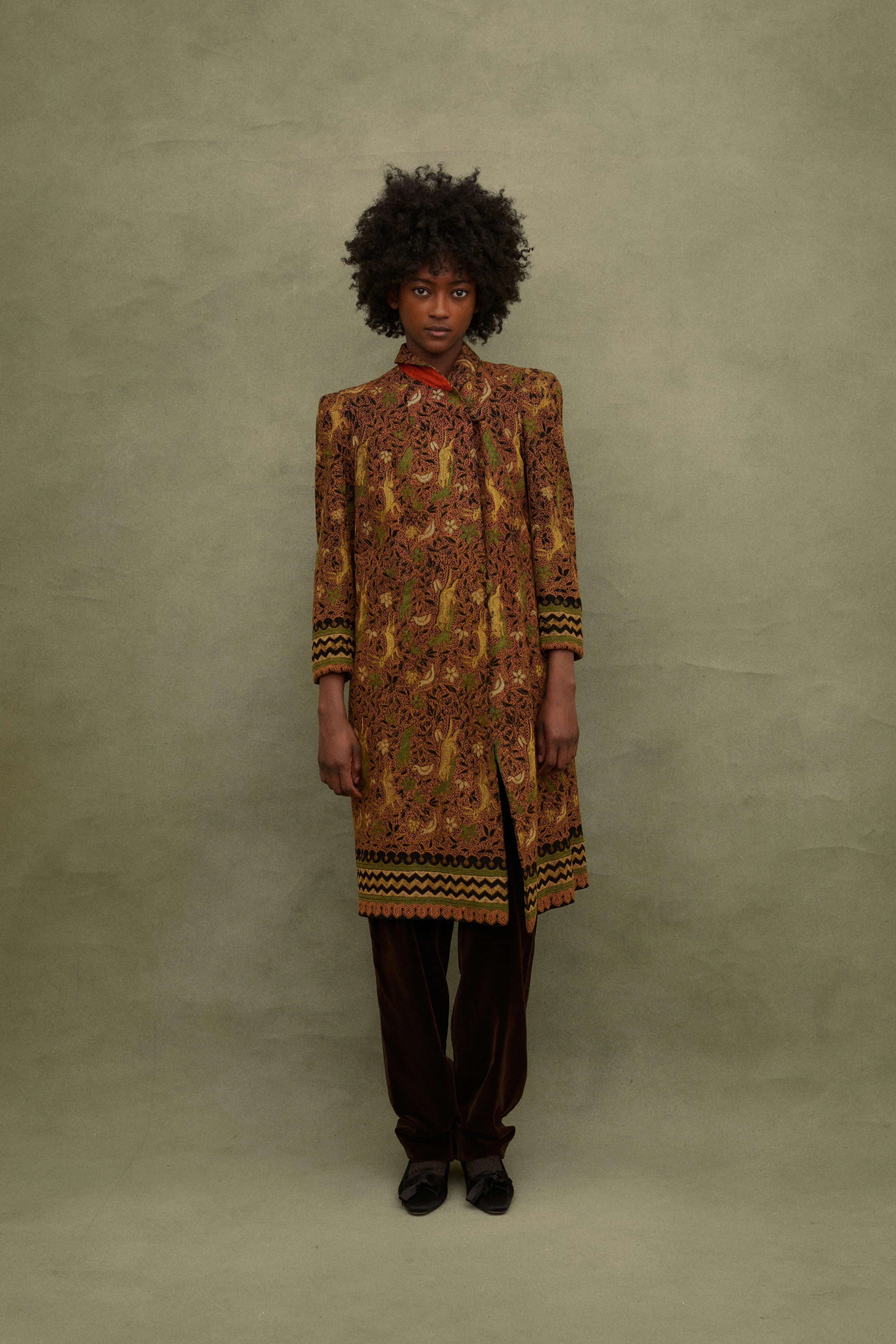 Antique Embroidered Coat - Image 6