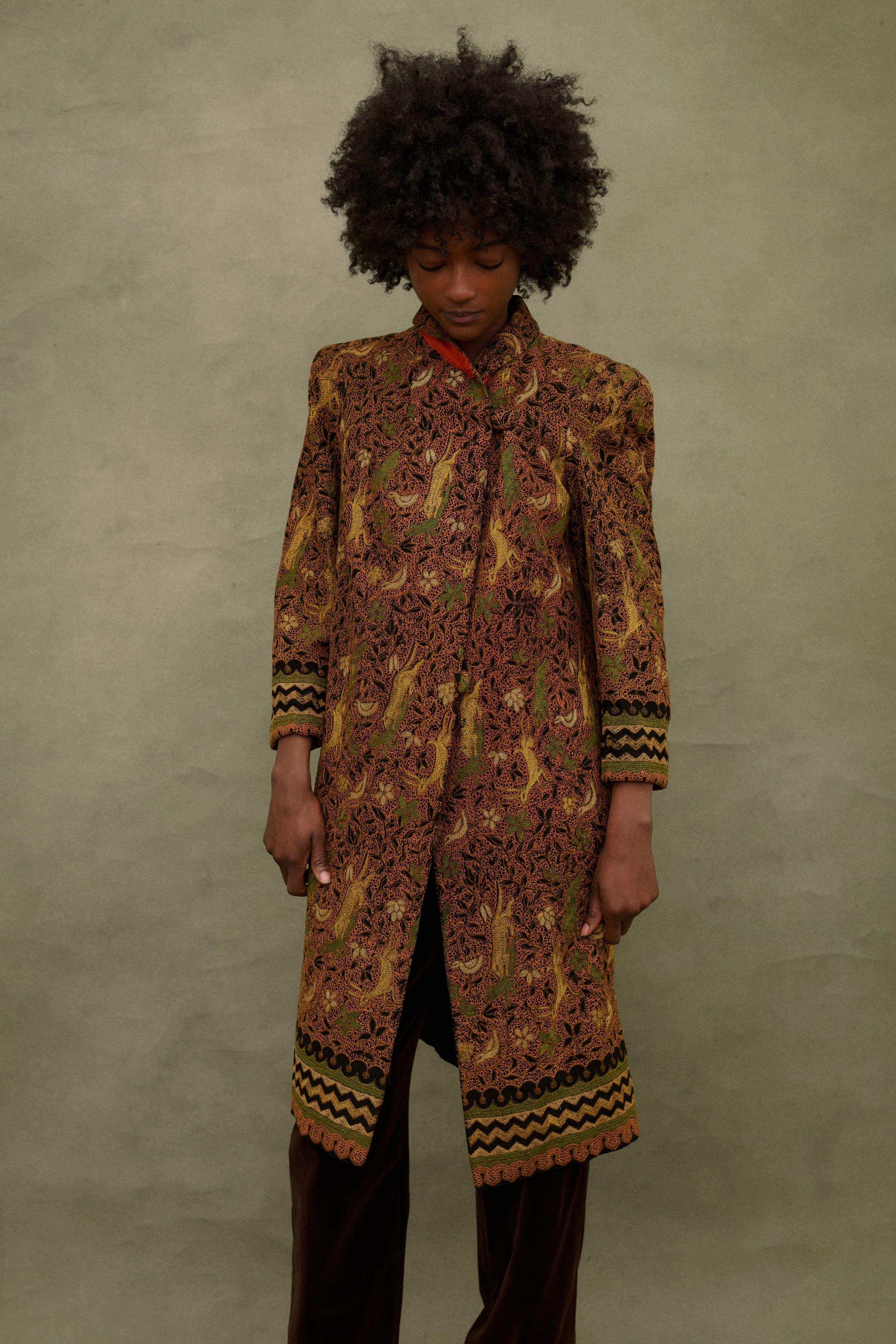Antique Embroidered Coat - Image 8