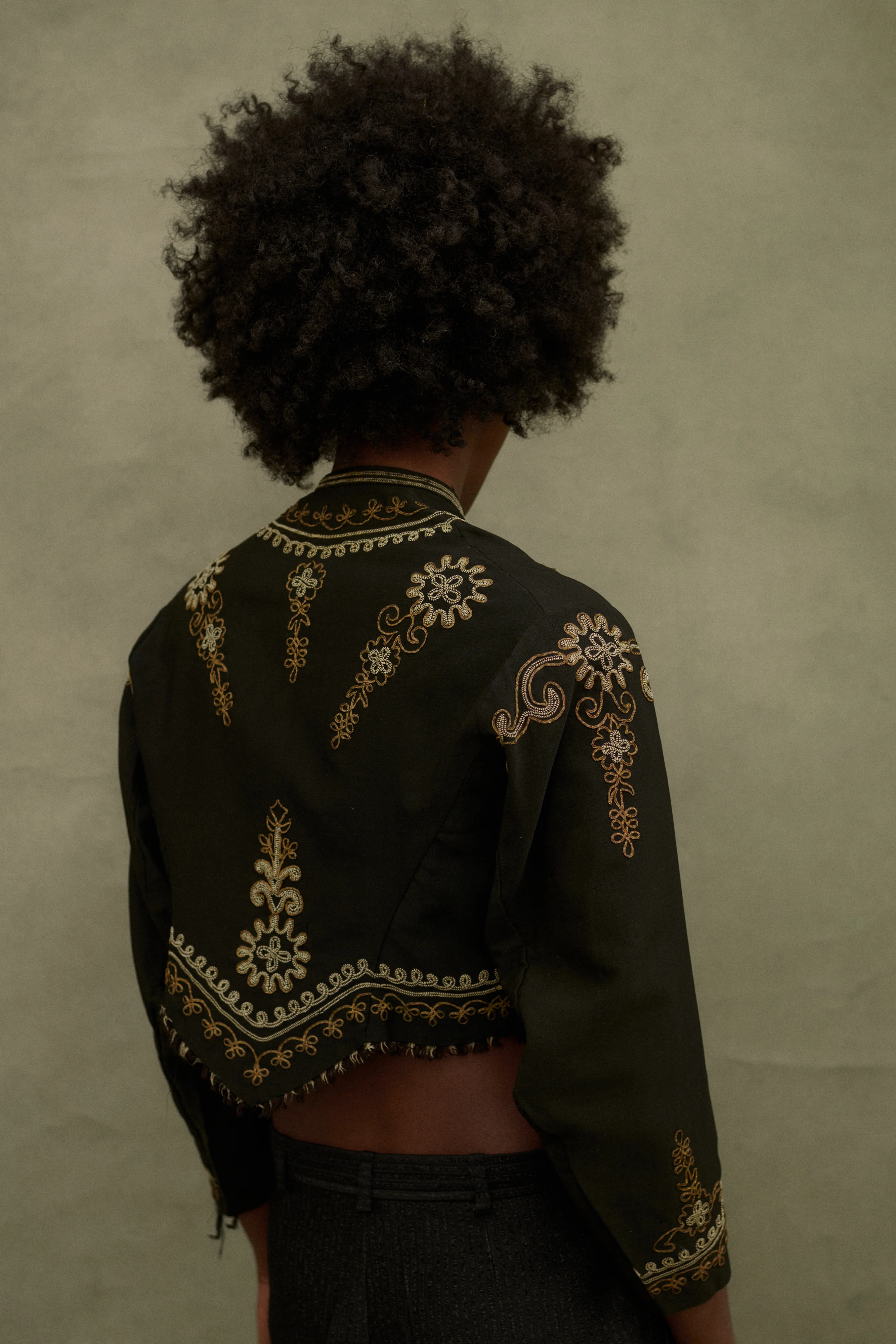 sold?Antique Embroidered Coat - Image 3