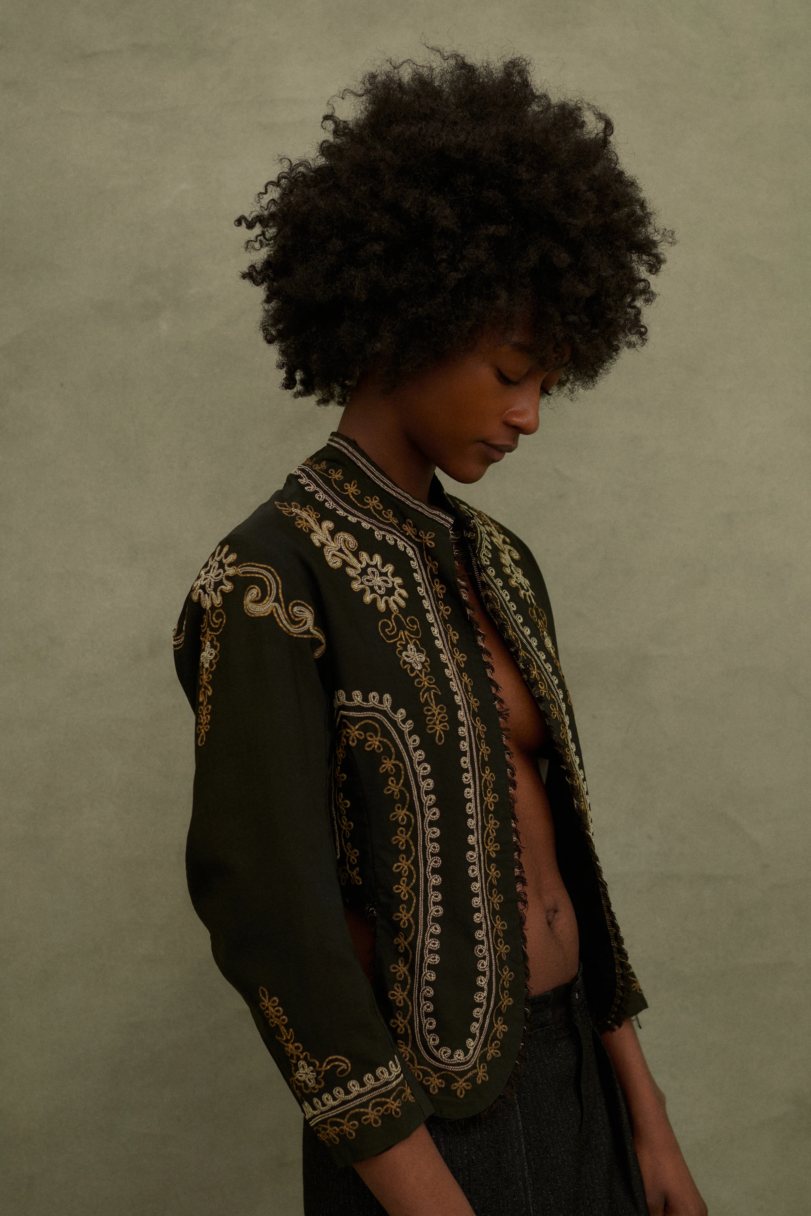 sold?Antique Embroidered Coat - Image 7