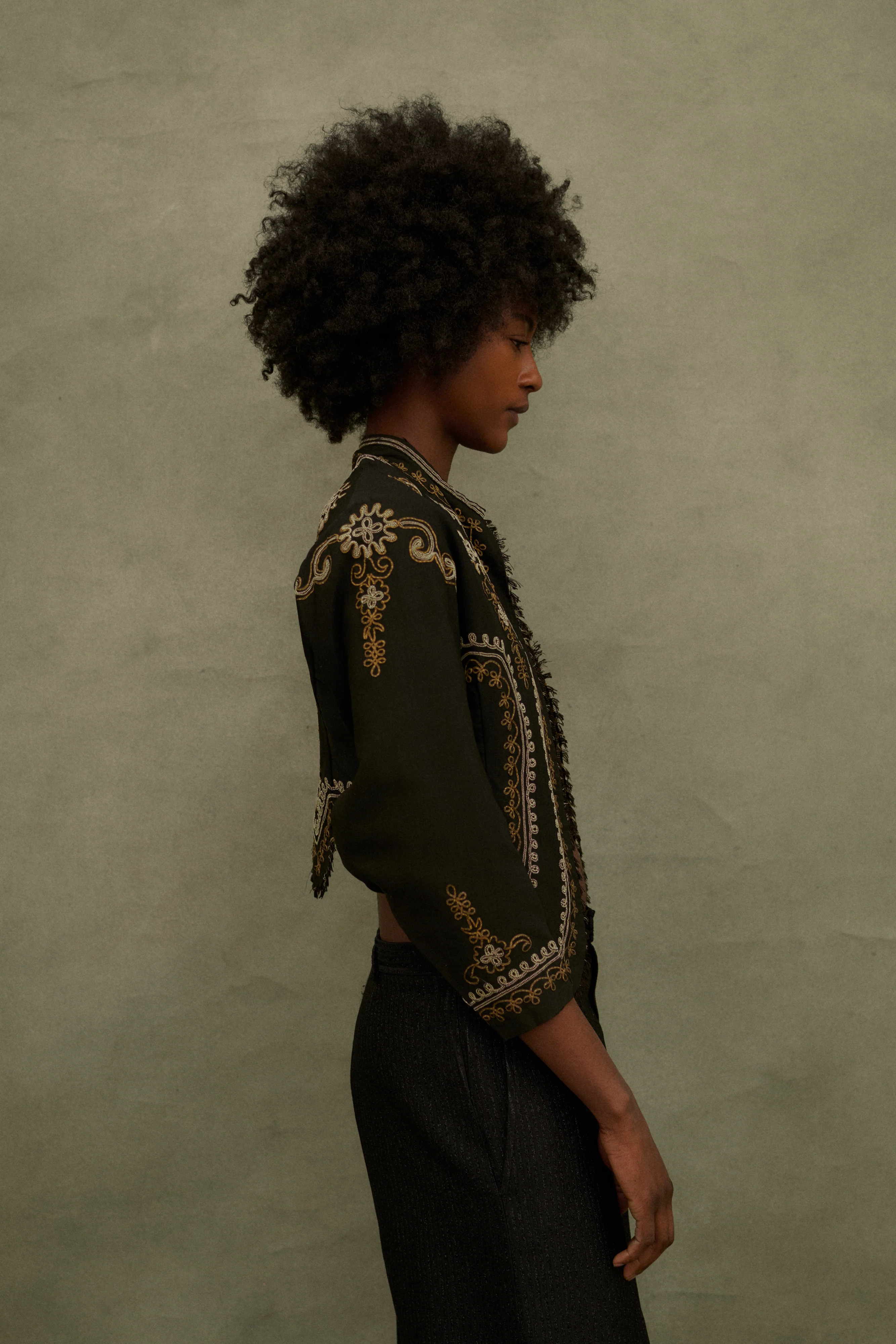 sold?Antique Embroidered Coat - Image 8