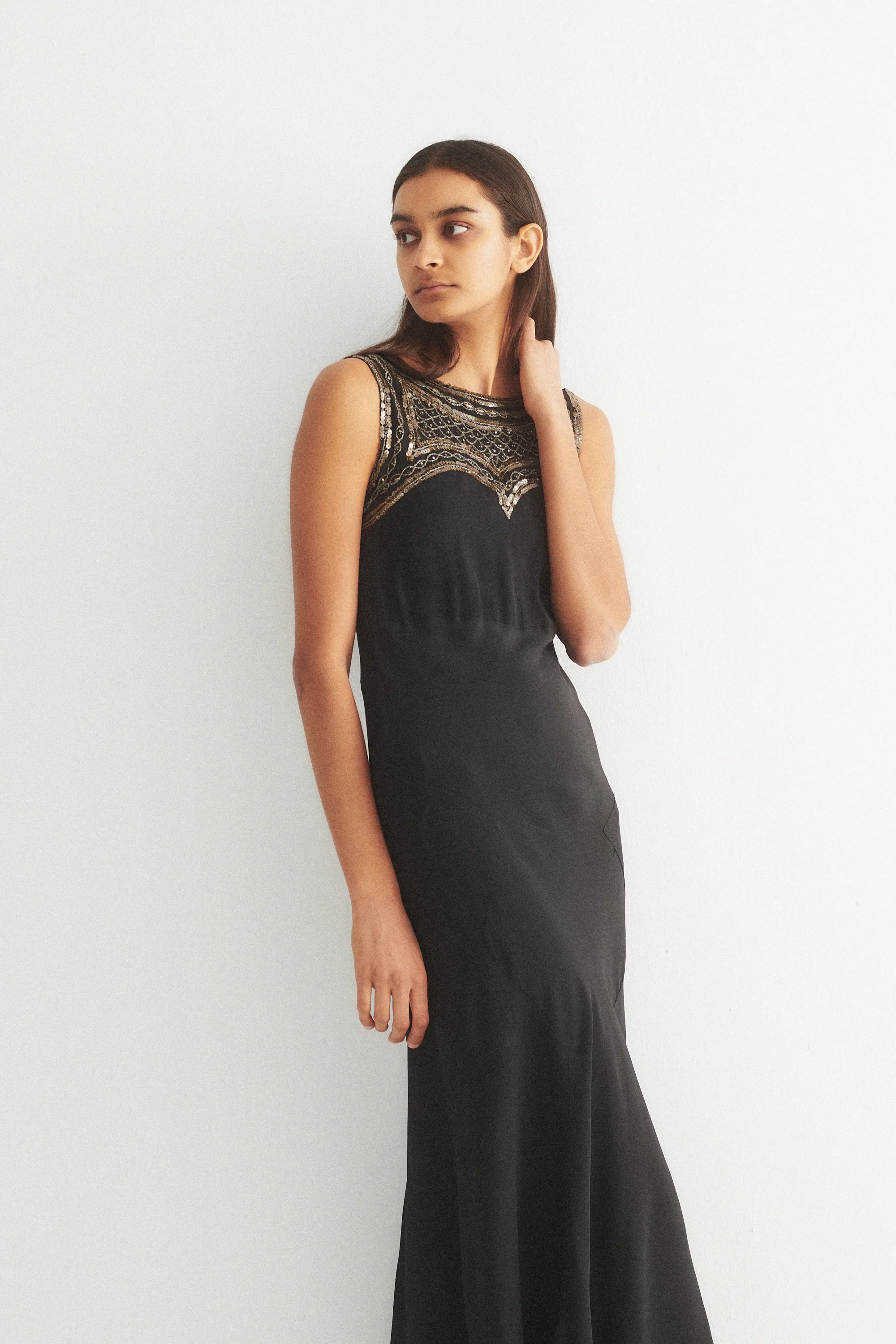 Antique Sequin Yolk Dress - Image 18