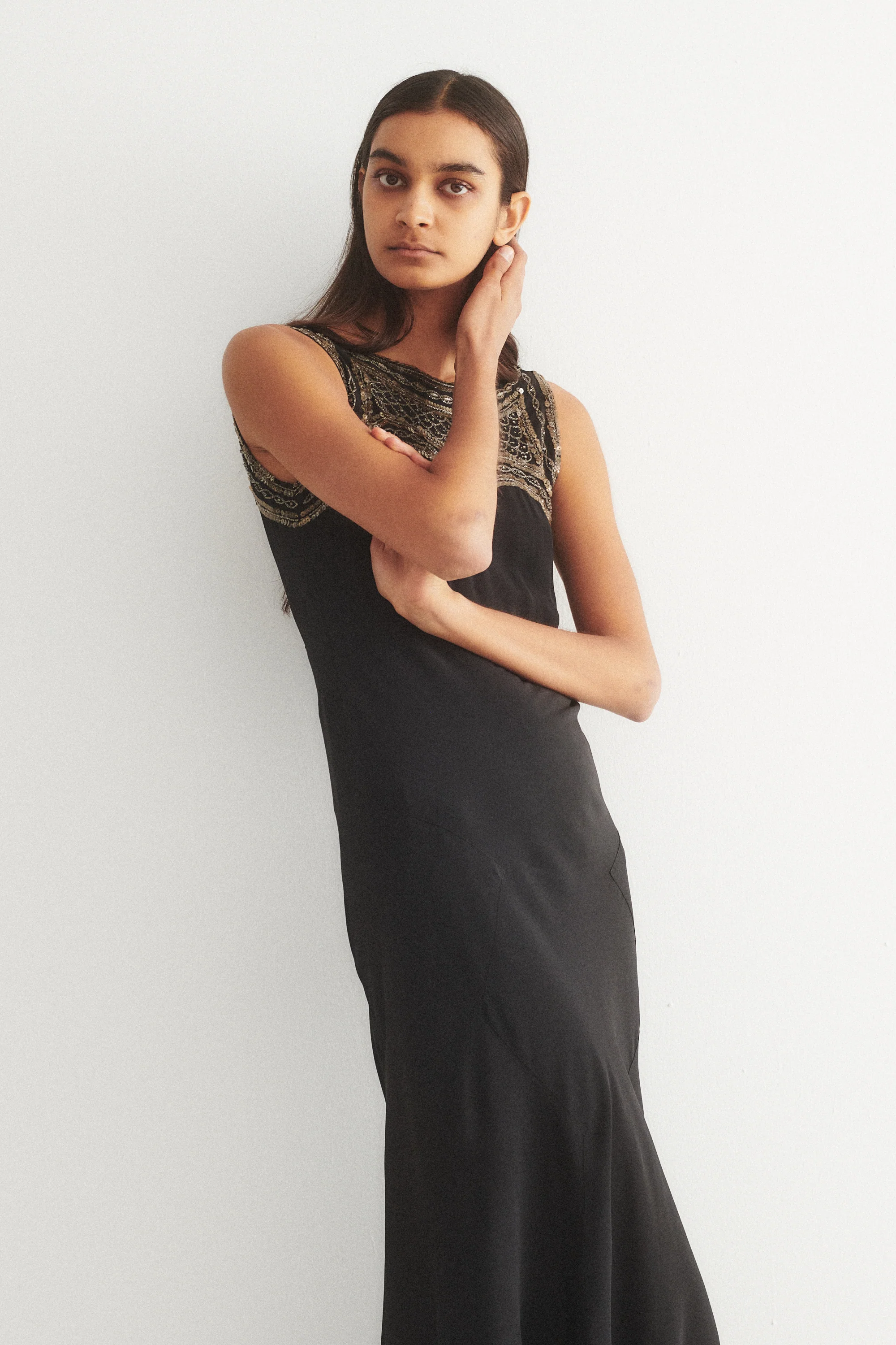 Antique Sequin Yolk Dress - Image 19