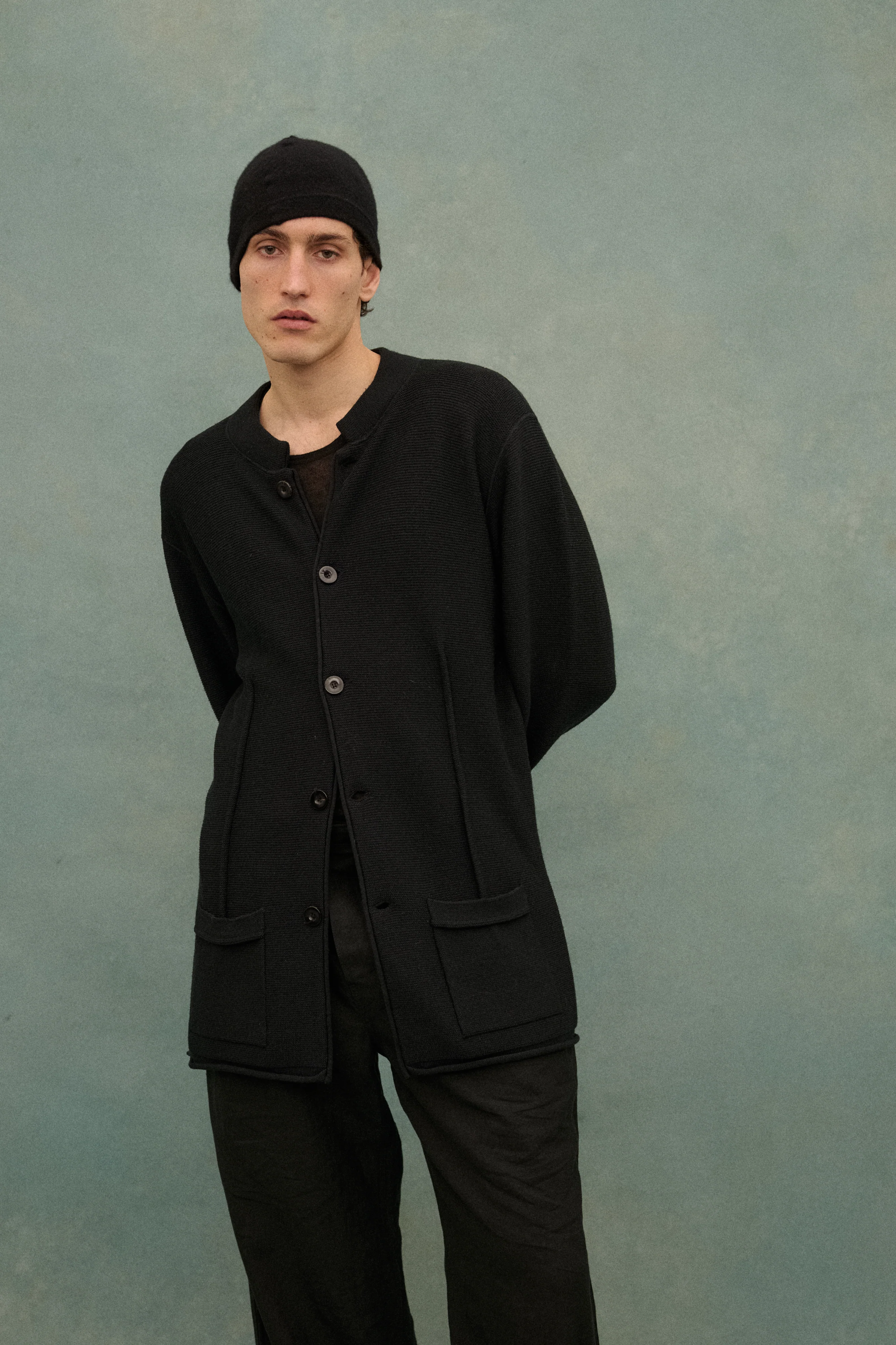 Armani Black Knit Cardigan - Image 3