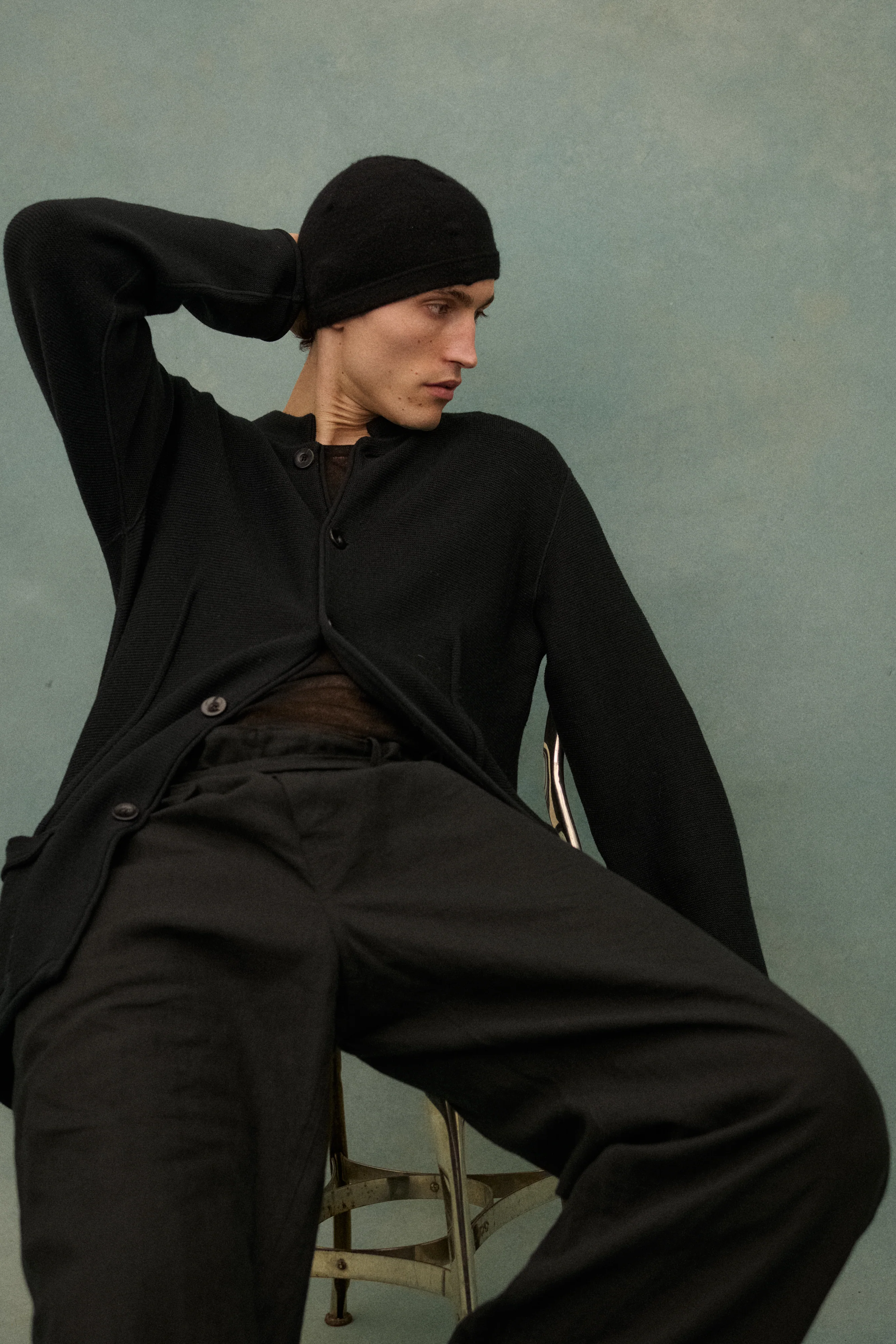 Armani Black Knit Cardigan - Image 4