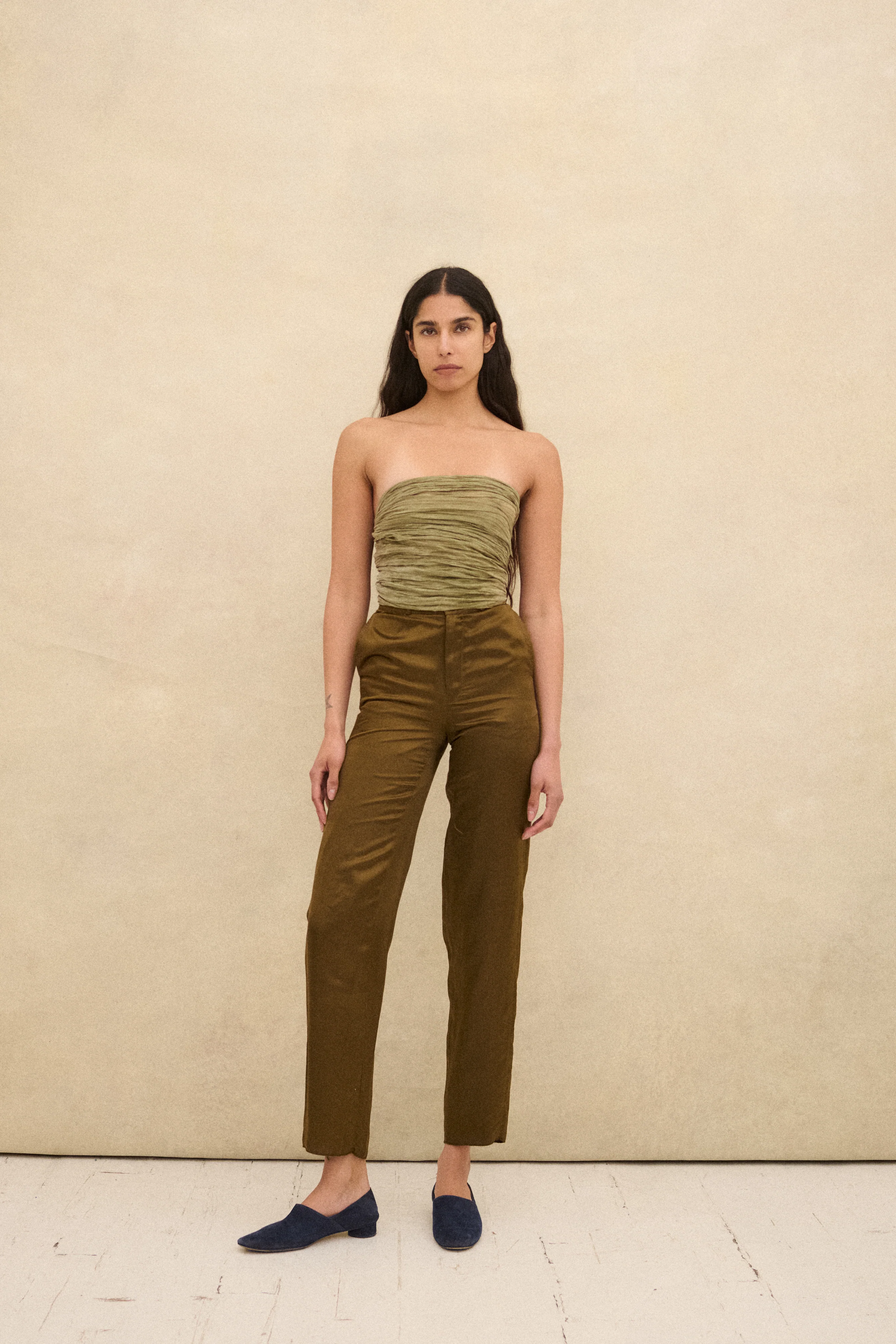Armani Khaki Trousers - Image 3