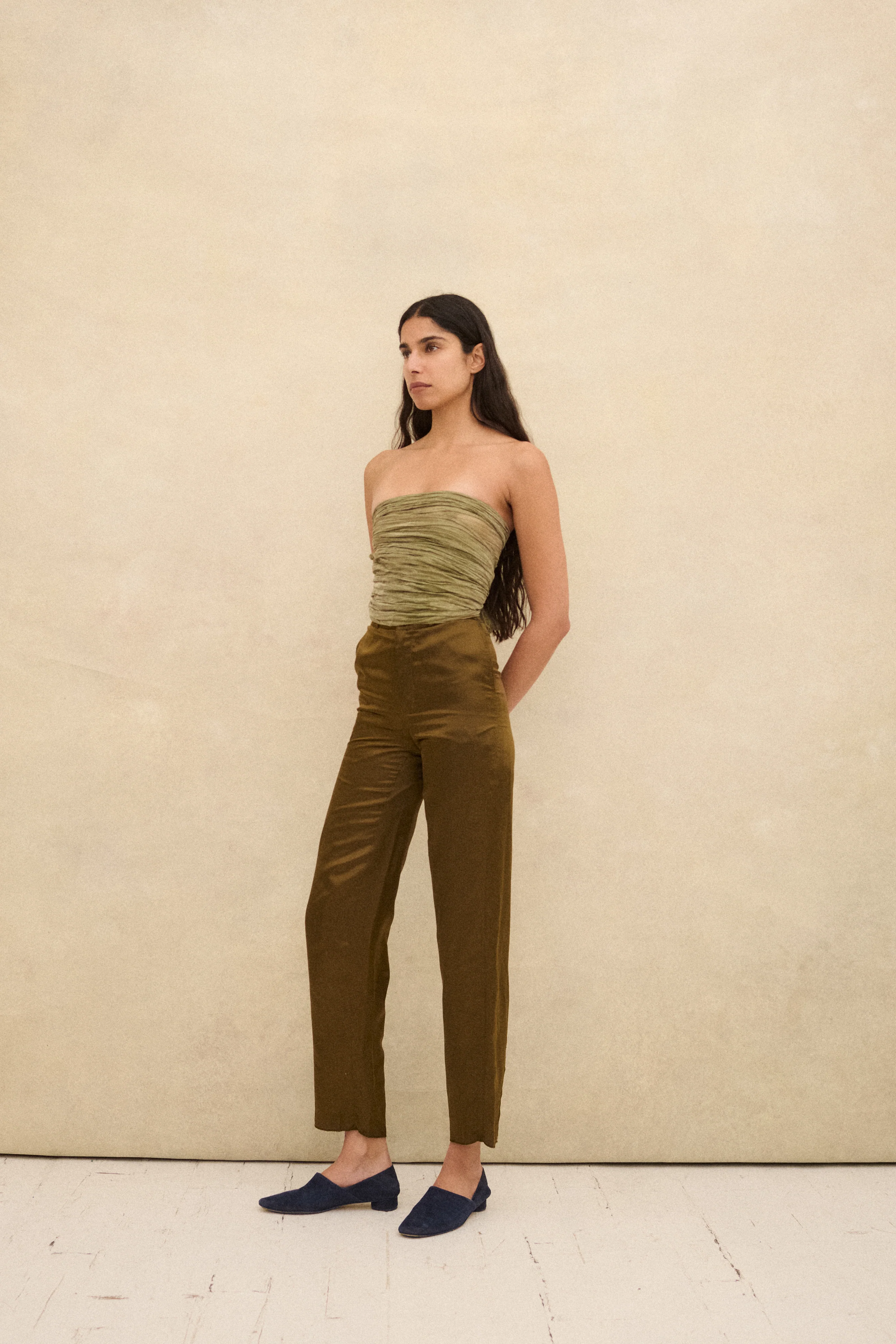 Armani Khaki Trousers - Image 8
