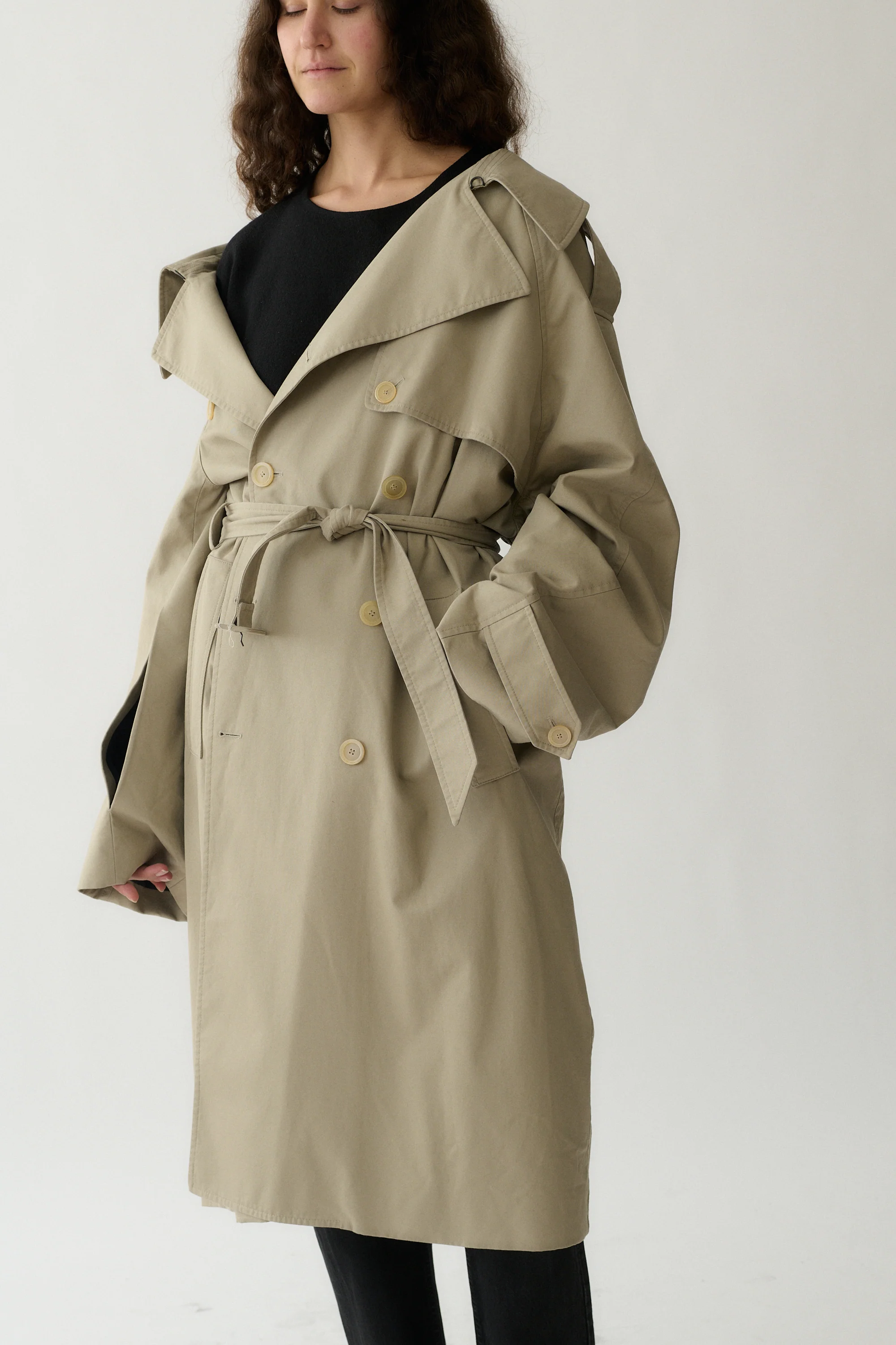 Balenciaga Asymmetric Trench Coat - Image 10
