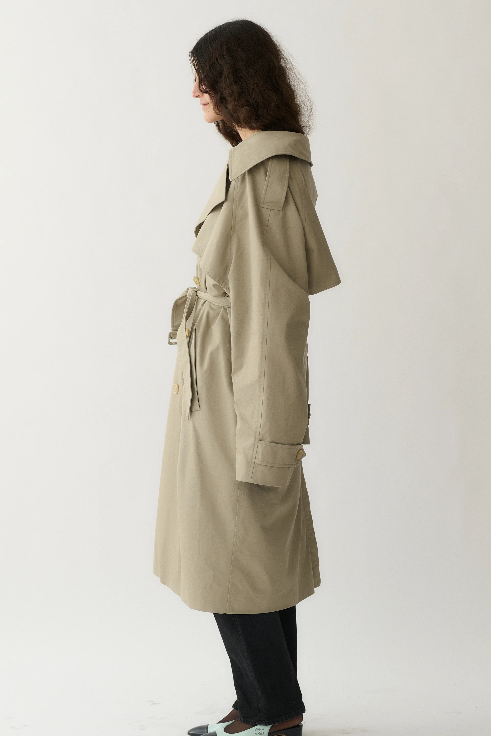 Balenciaga Asymmetric Trench Coat - Image 3