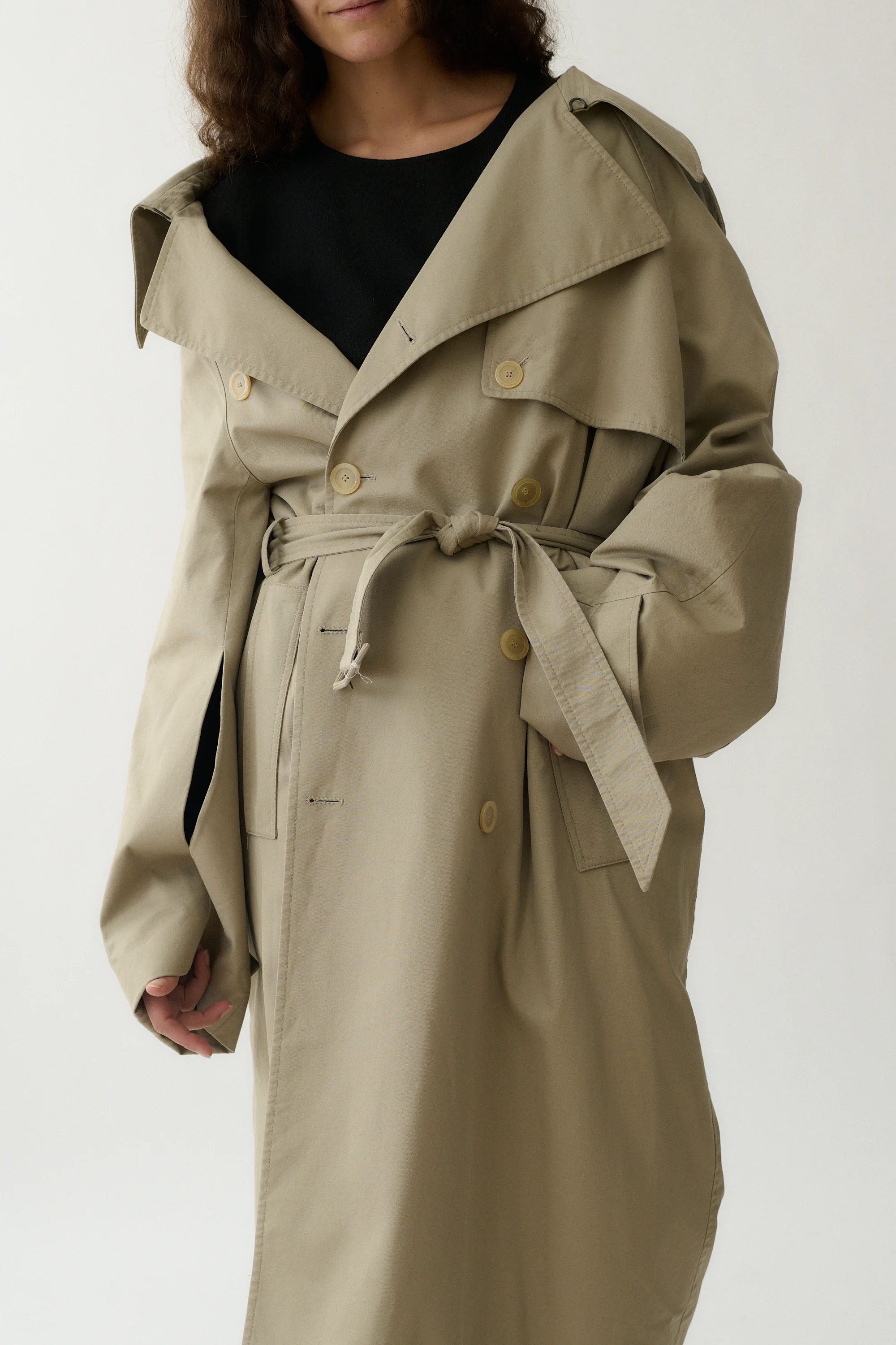 Balenciaga Asymmetric Trench Coat - Image 7
