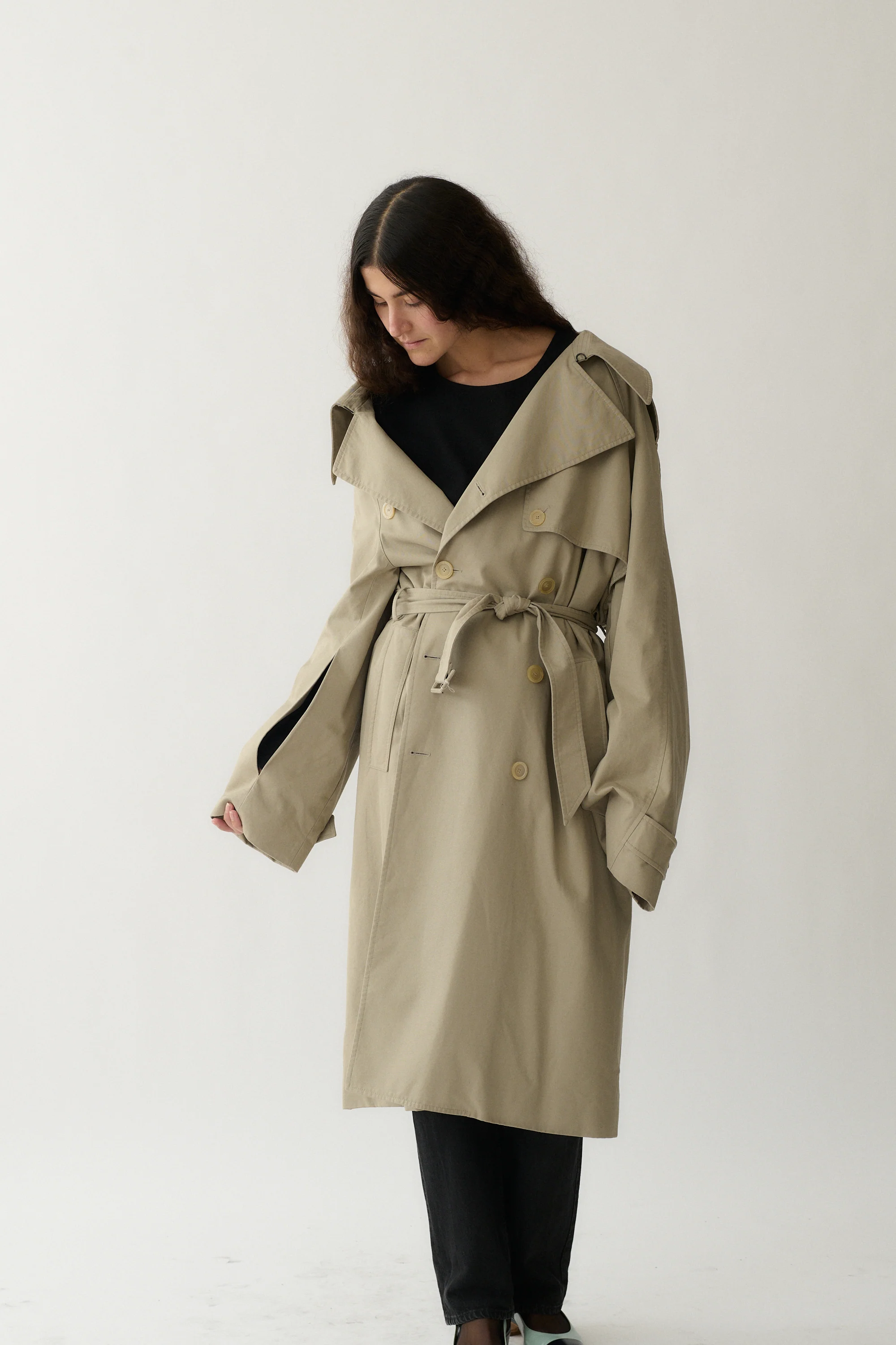 Balenciaga Asymmetric Trench Coat - Image 9