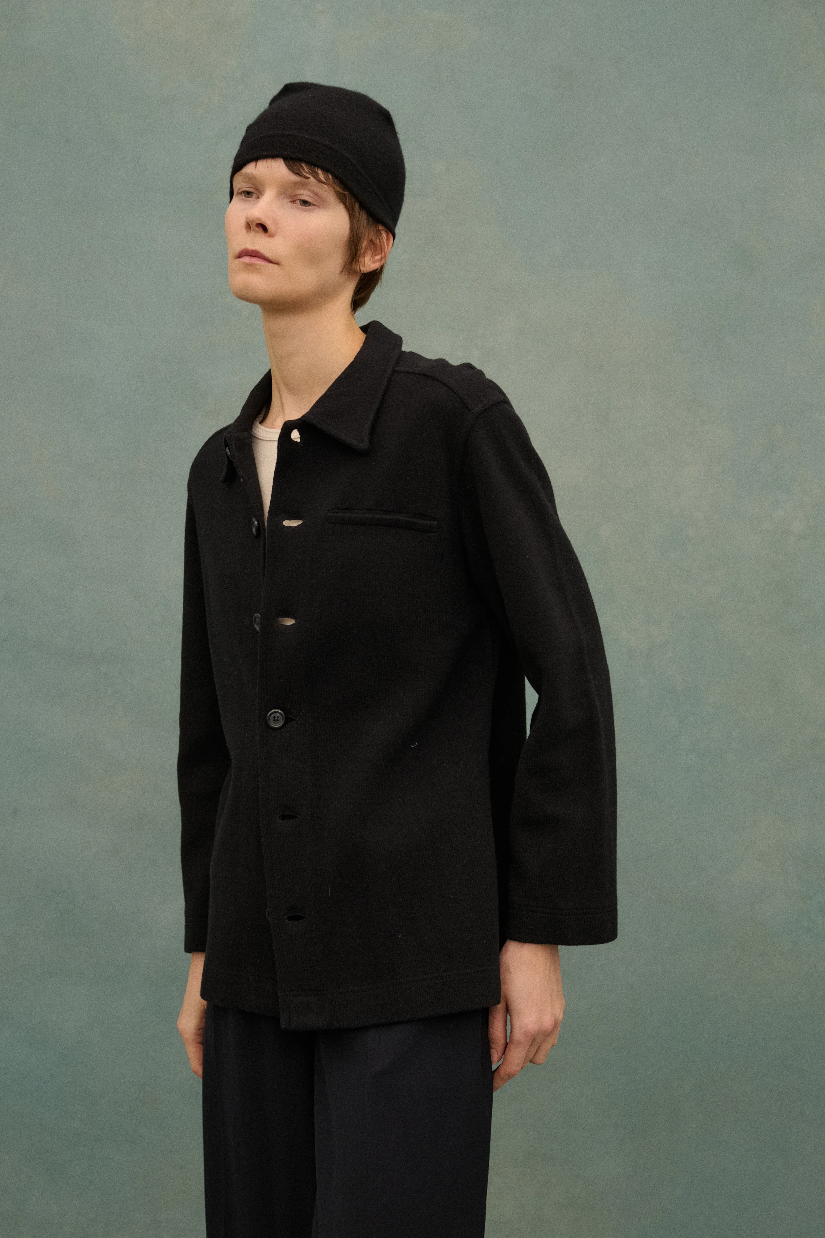 Dries Van Noten Black Chore Coat - Image 3