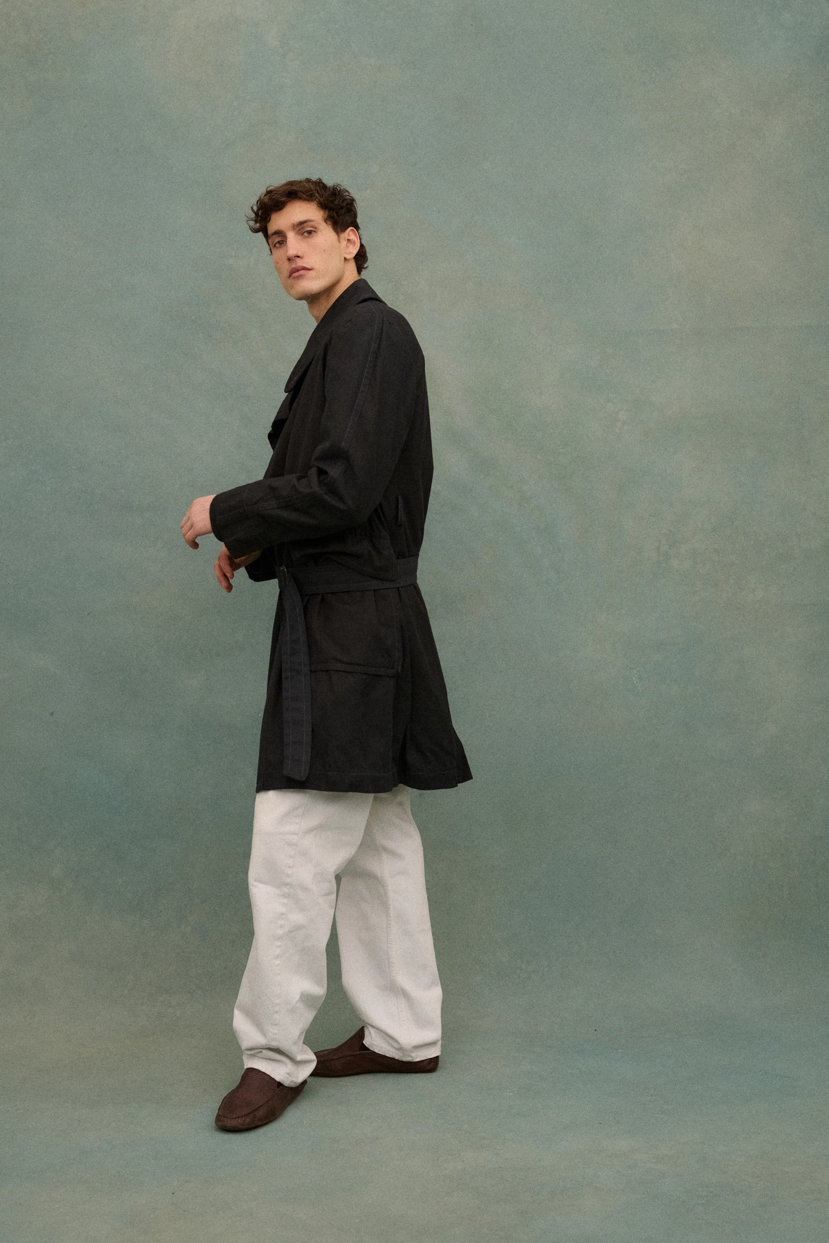 Margiela Black Trench Coat - Image 10