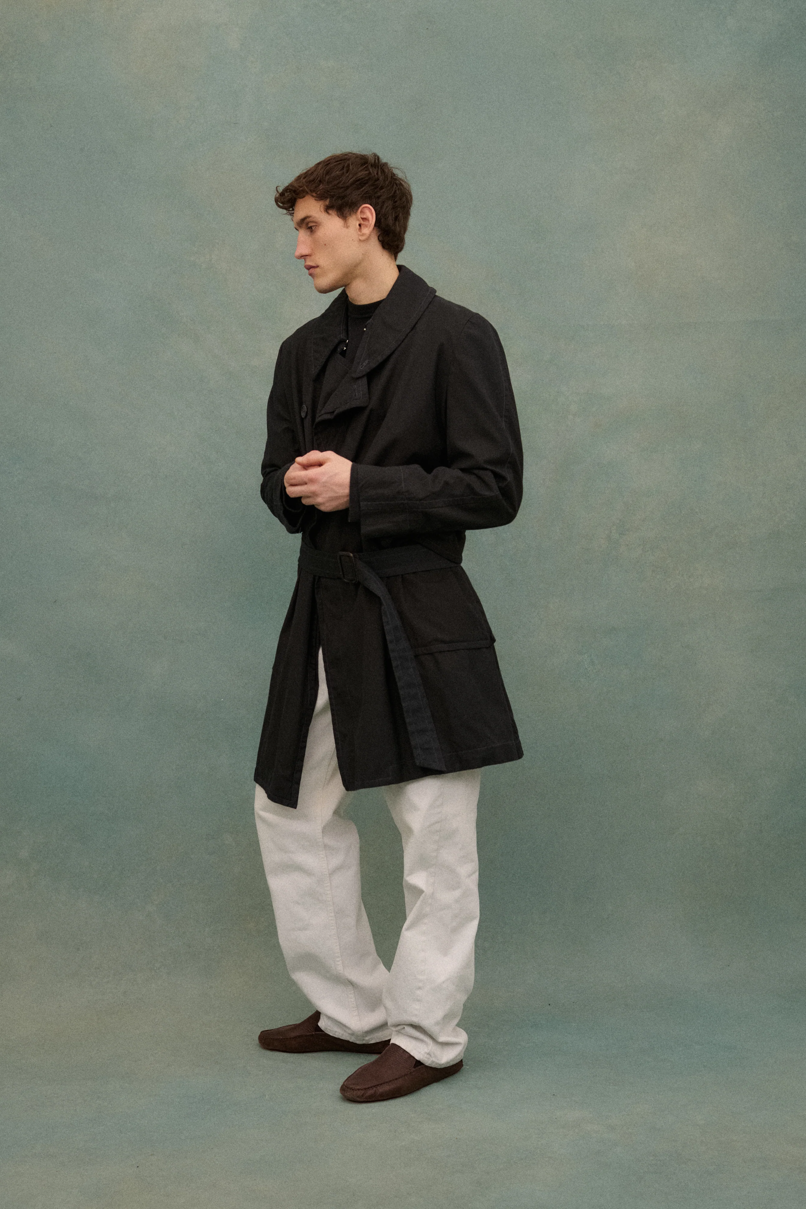 Margiela Black Trench Coat - Image 11