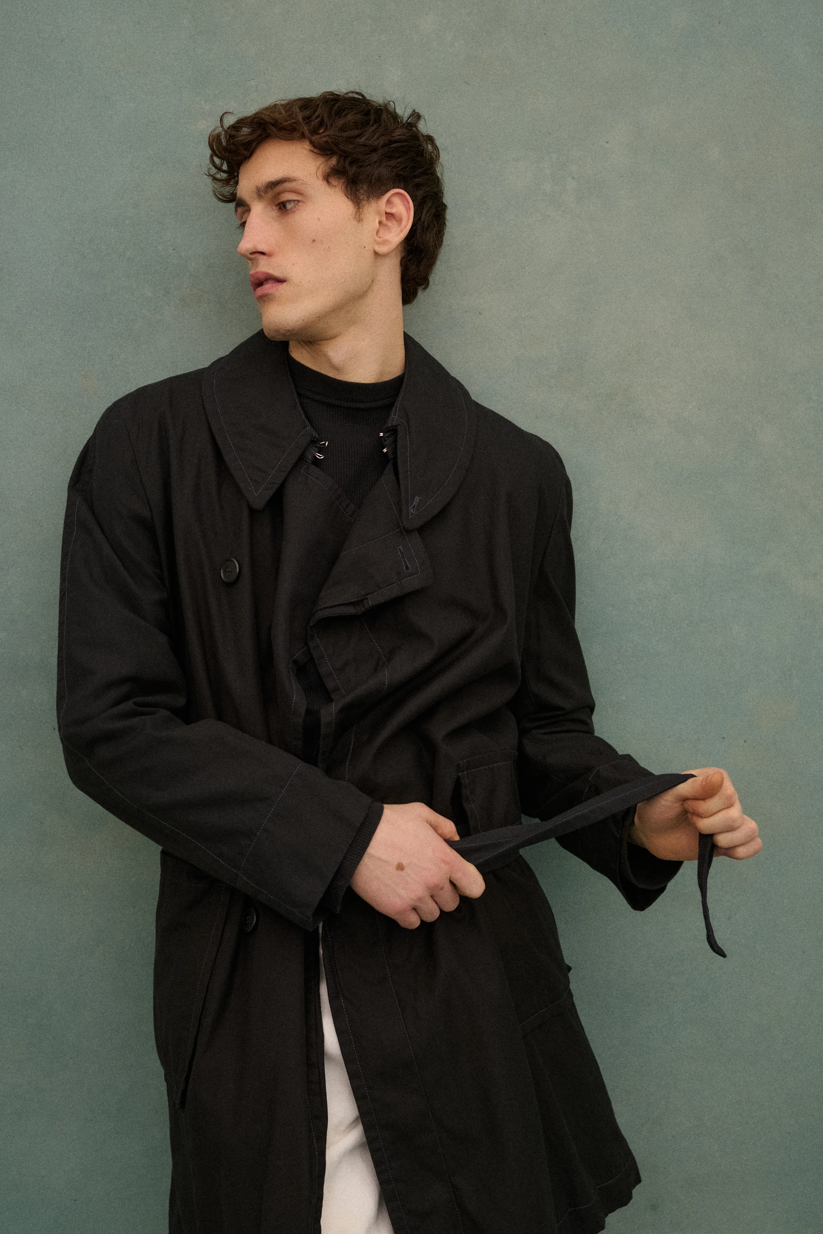 Margiela Black Trench Coat - Image 12
