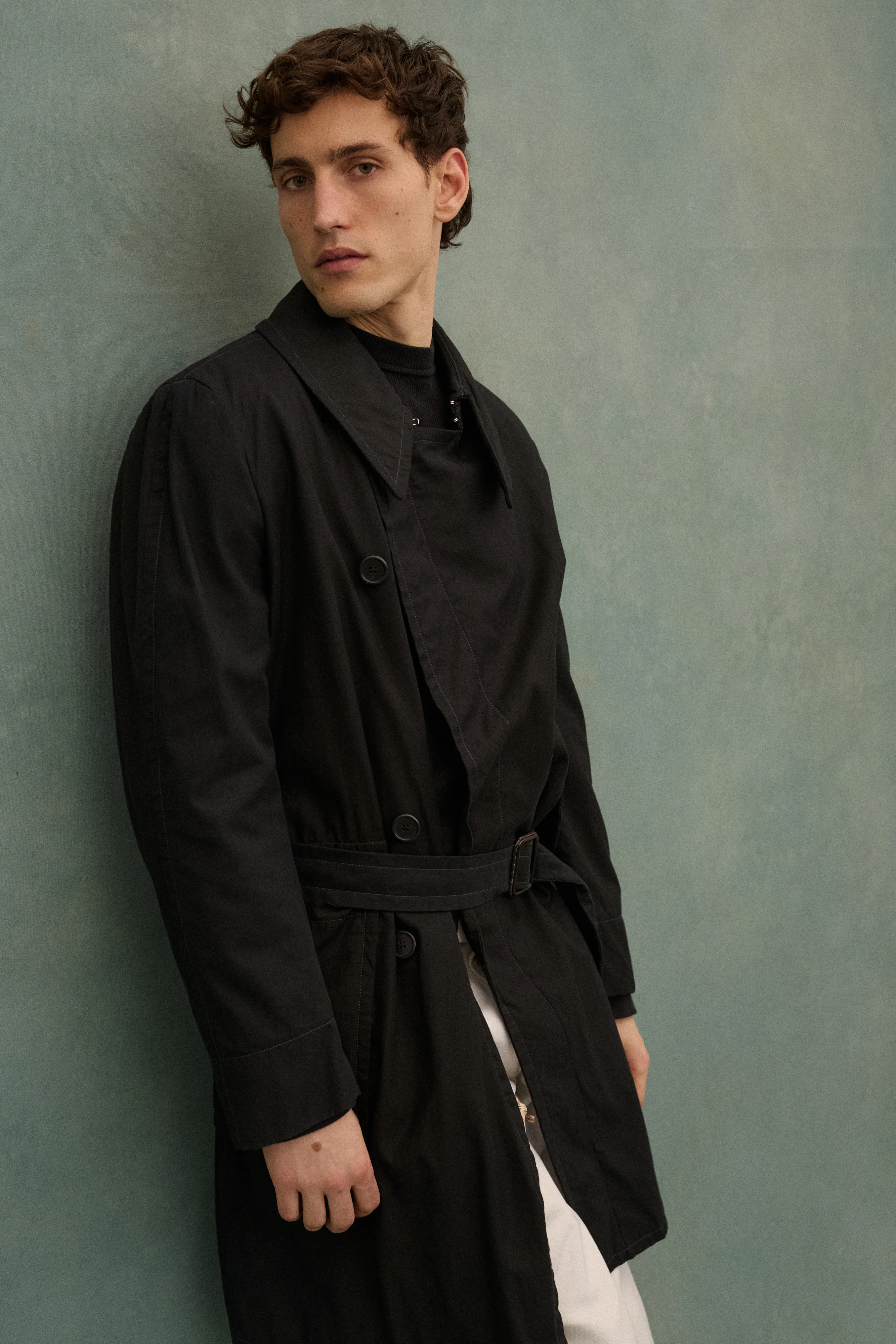 Margiela Black Trench Coat - Image 13