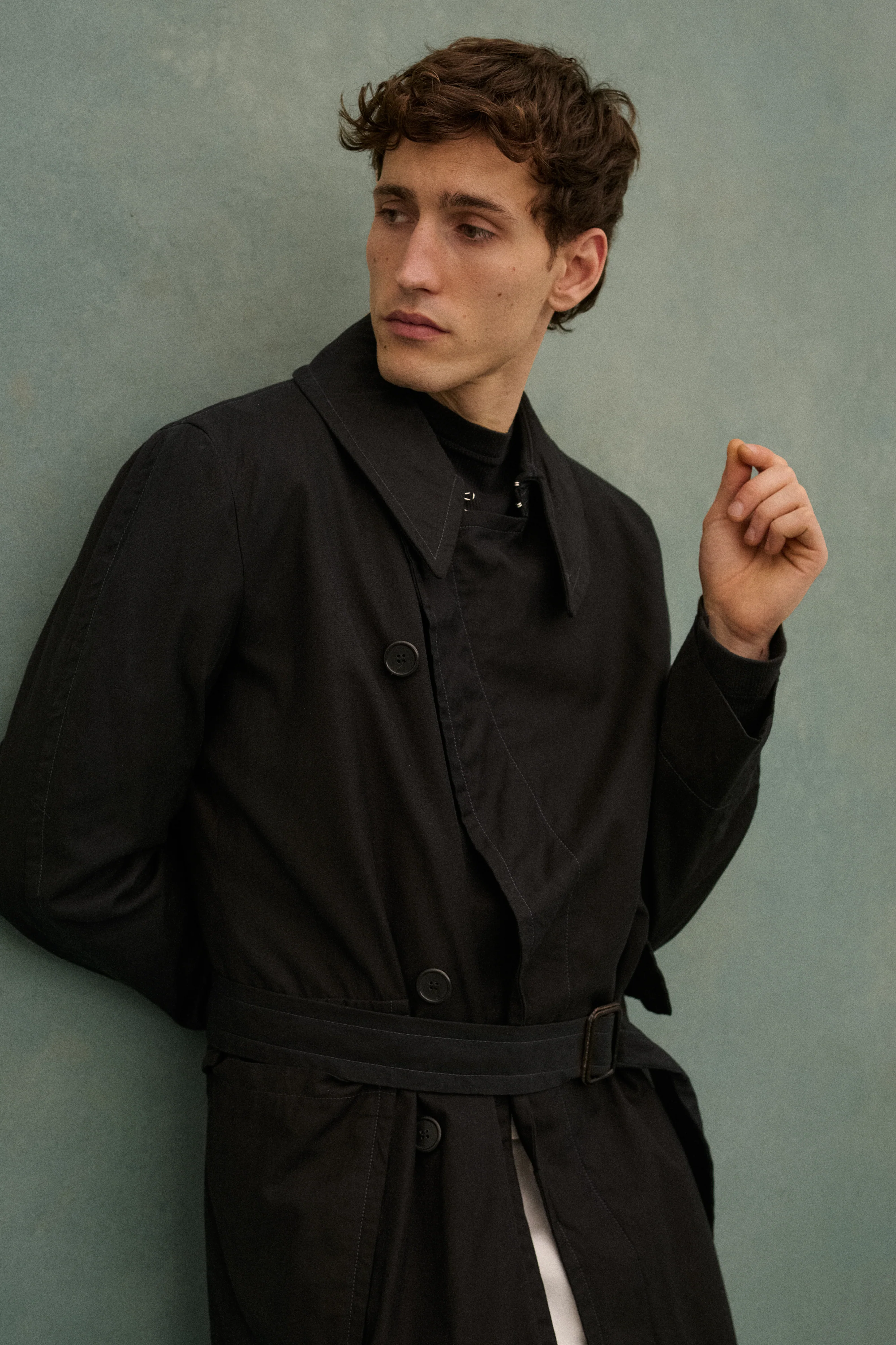 Margiela Black Trench Coat - Image 14