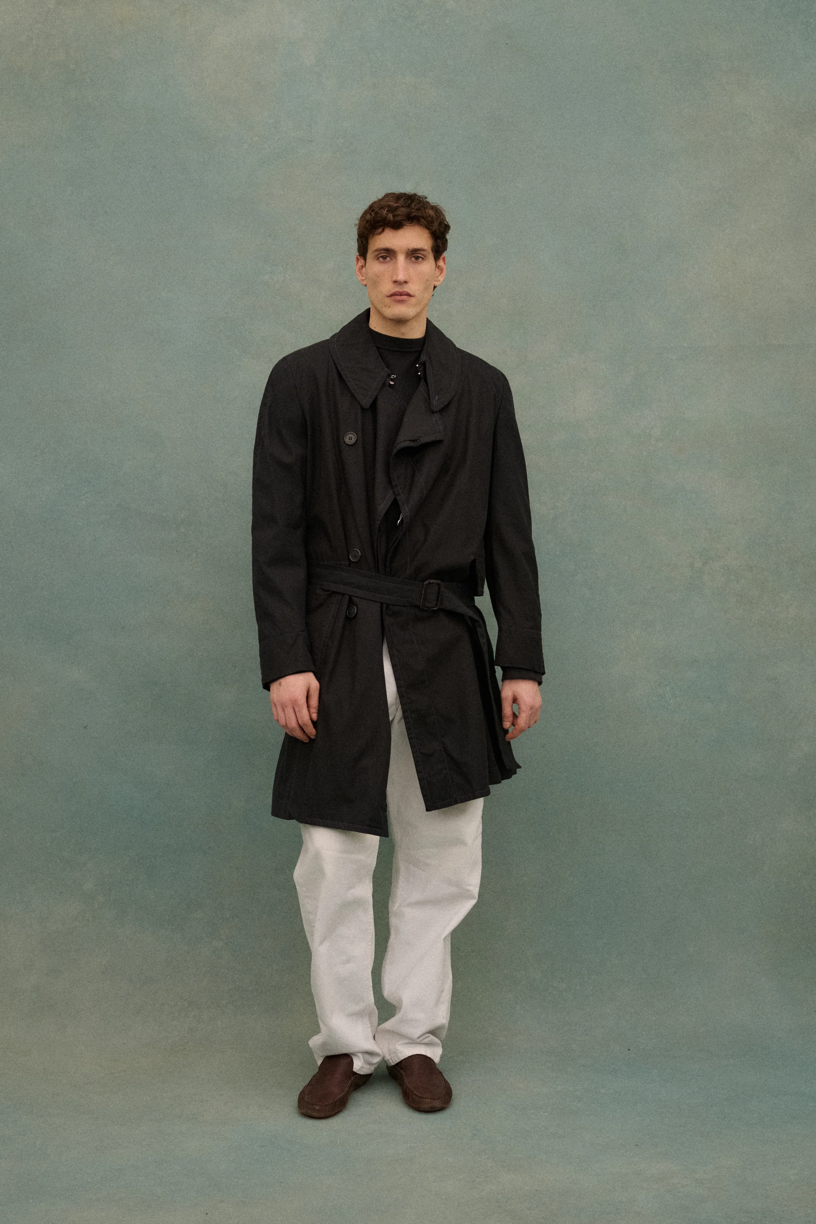 Margiela Black Trench Coat - Image 4