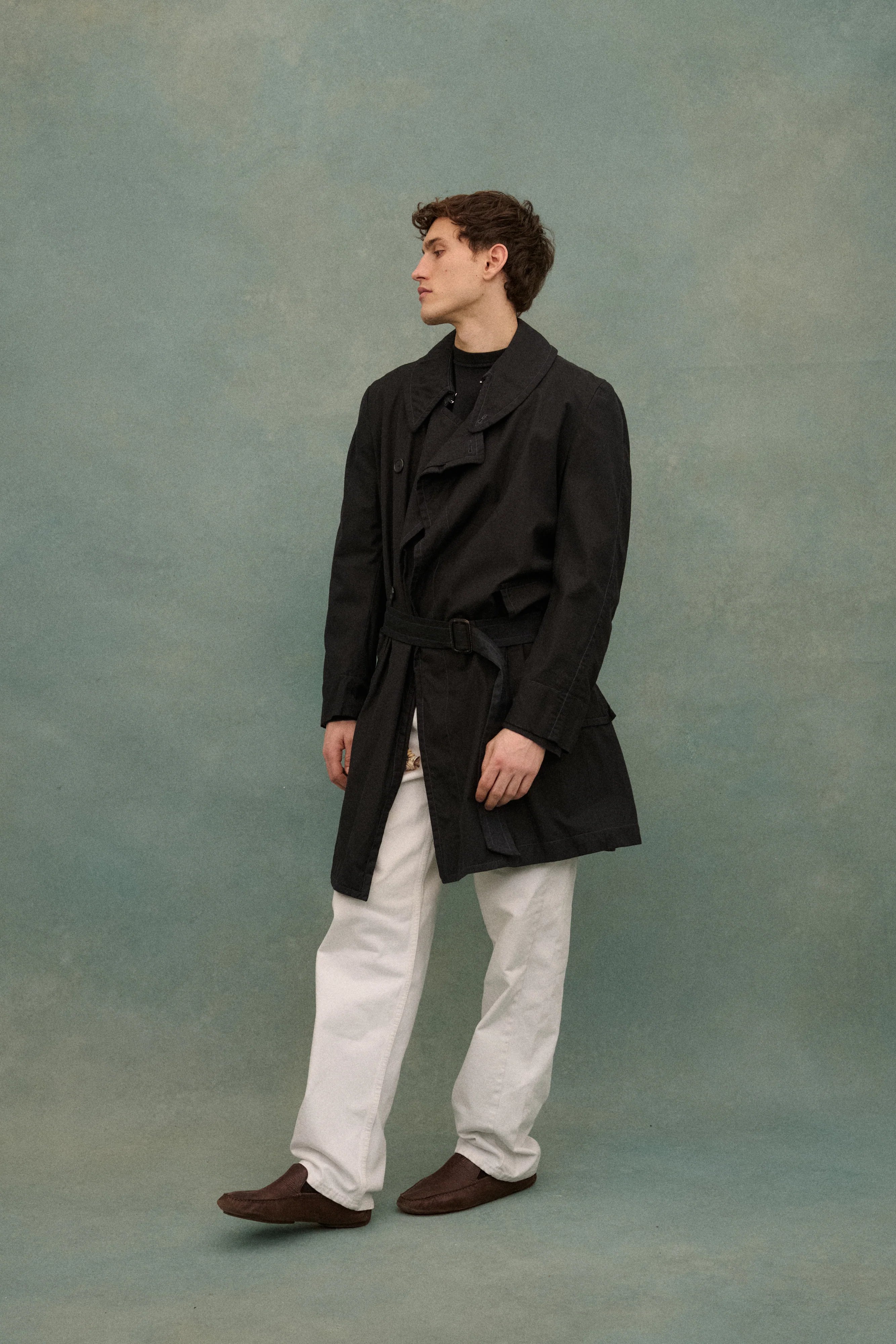 Margiela Black Trench Coat - Image 6