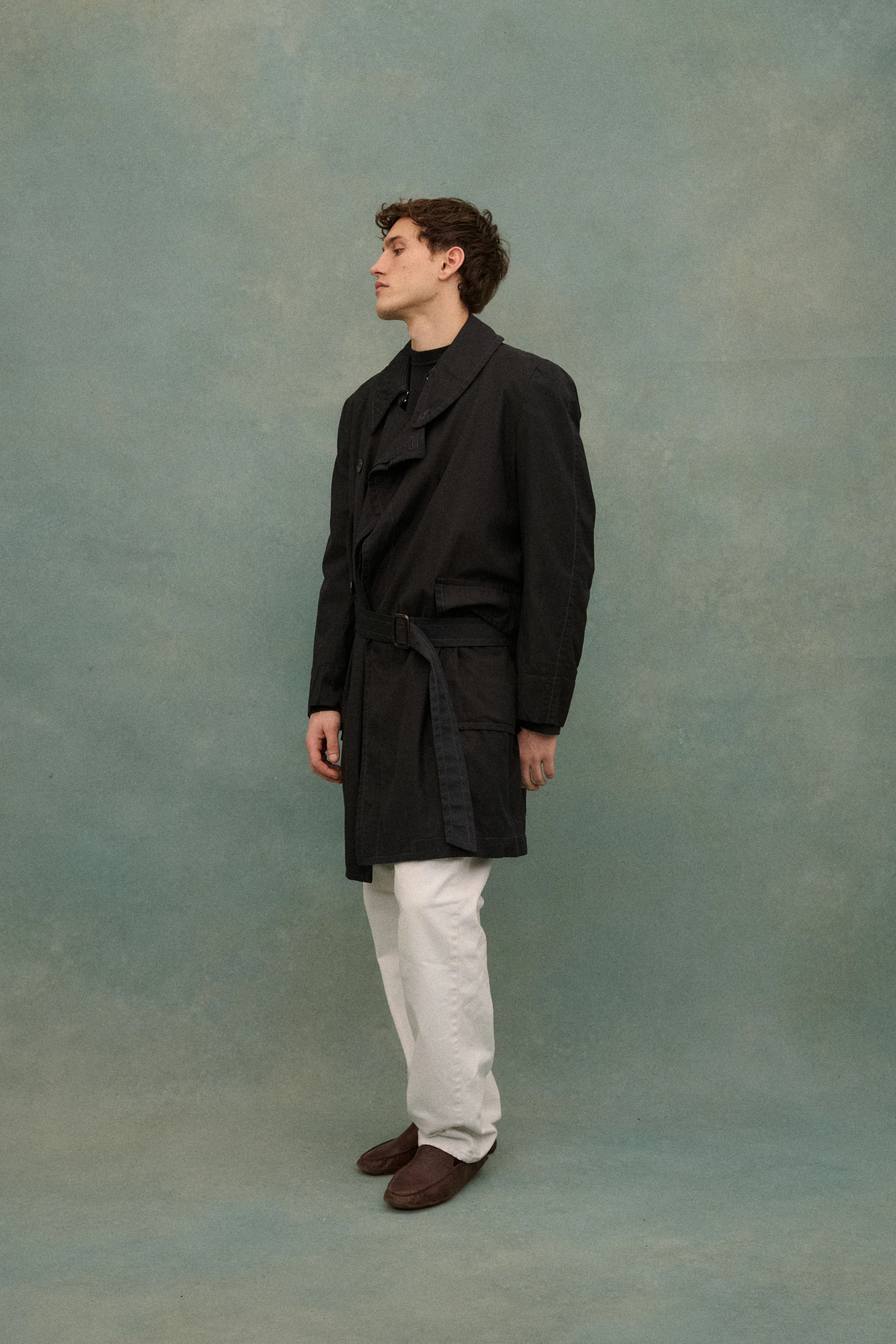 Margiela Black Trench Coat - Image 7