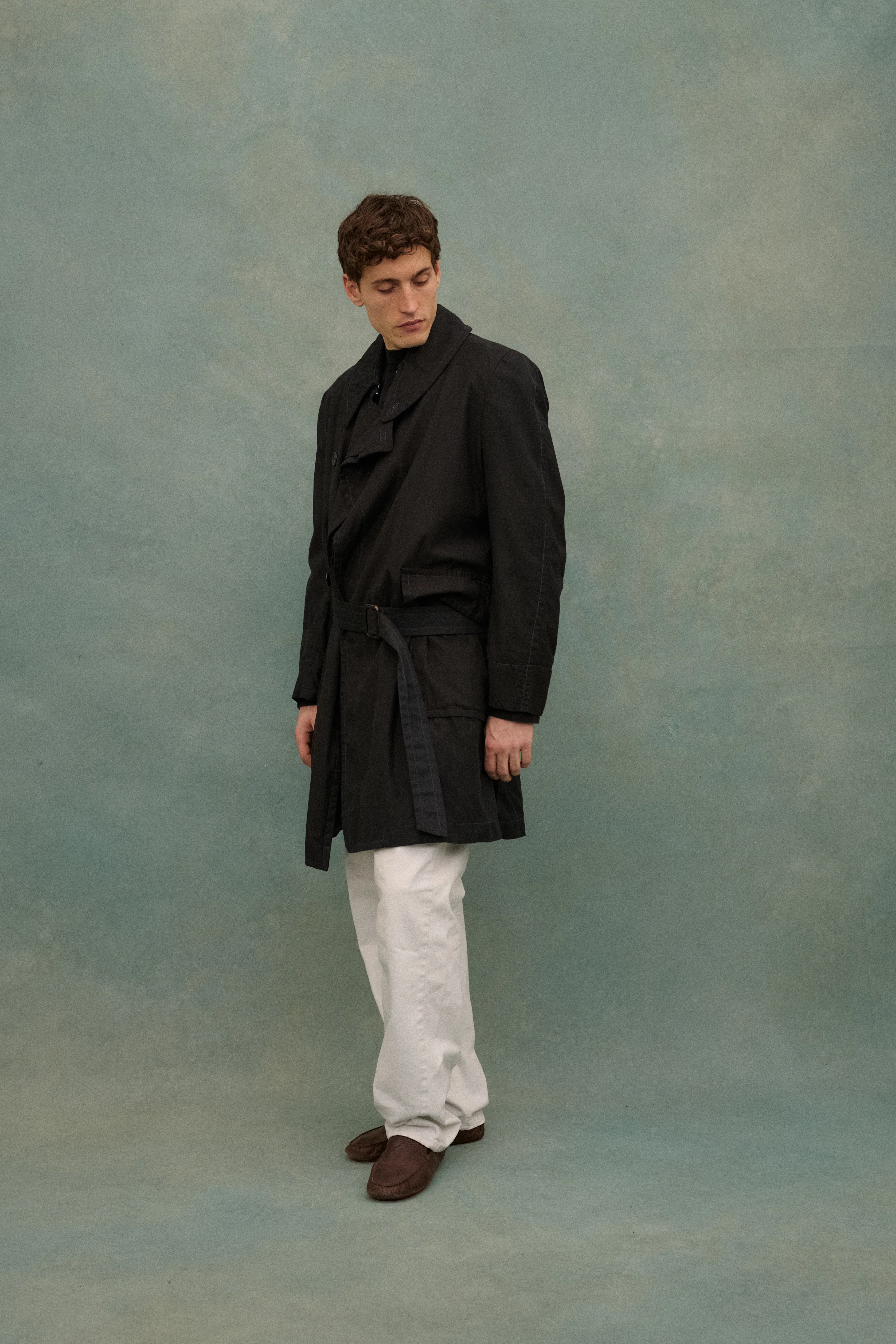 Margiela Black Trench Coat - Image 8