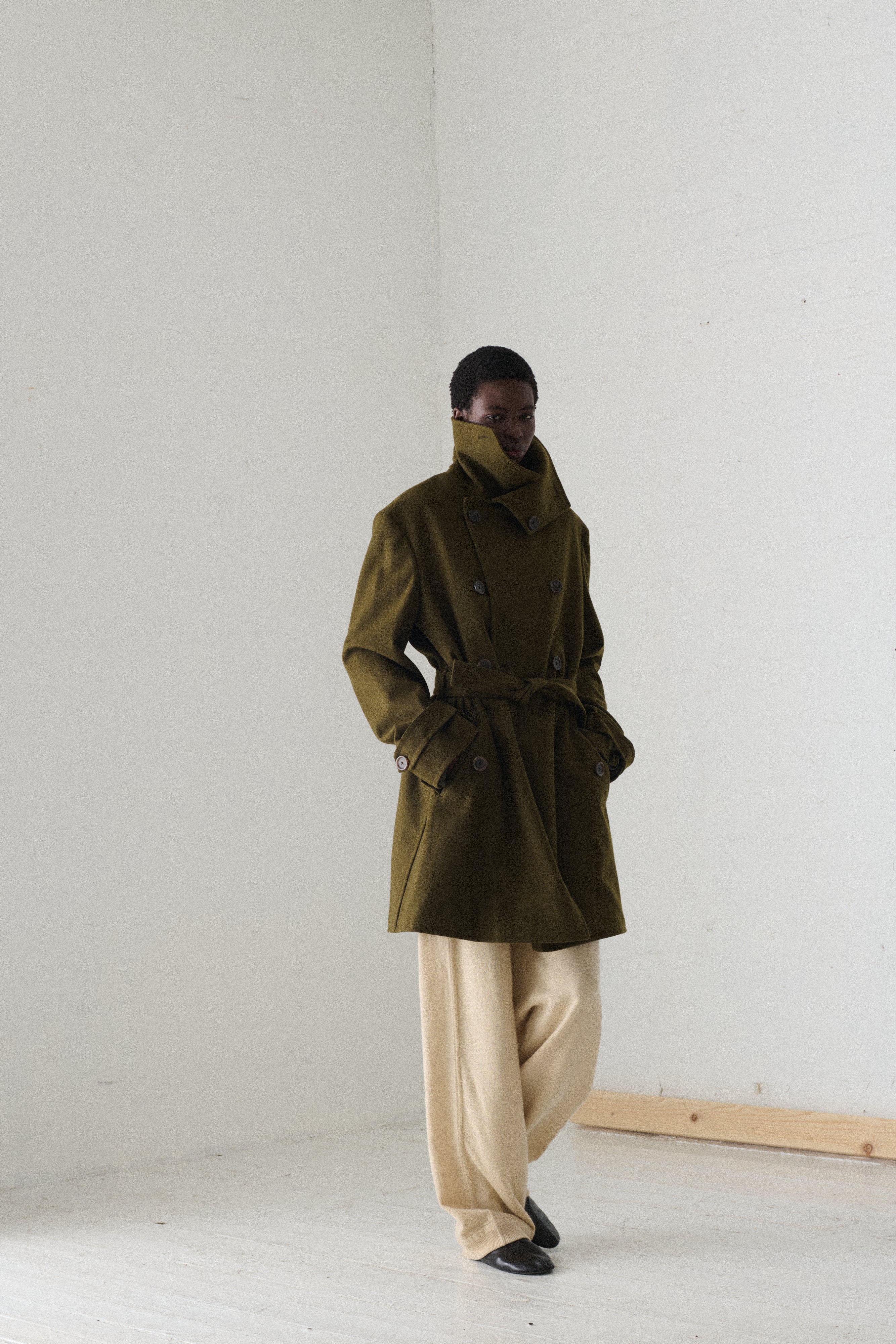 Bottega Veneta Green Wool Coat - Image 10