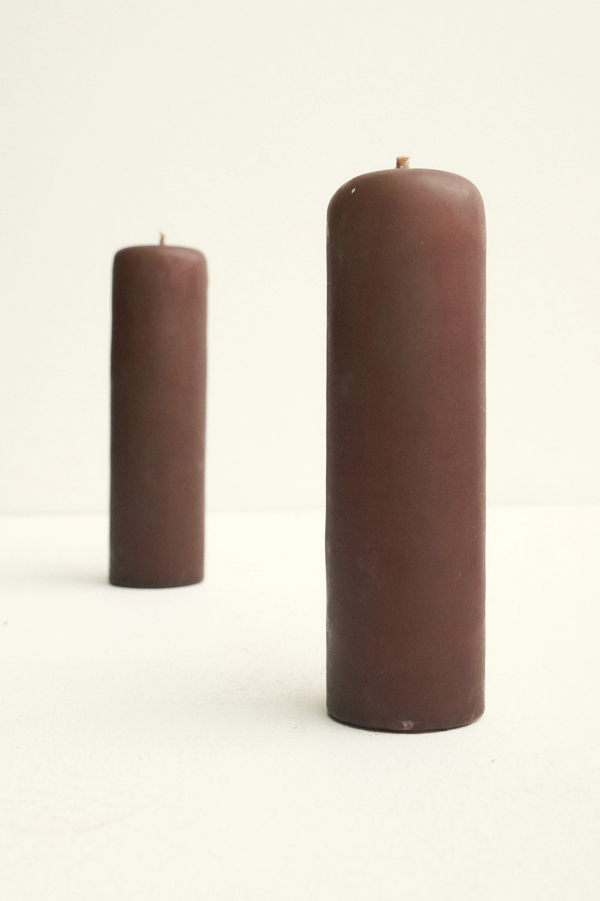 Brown Beeswax Pillar Candle - Image 3