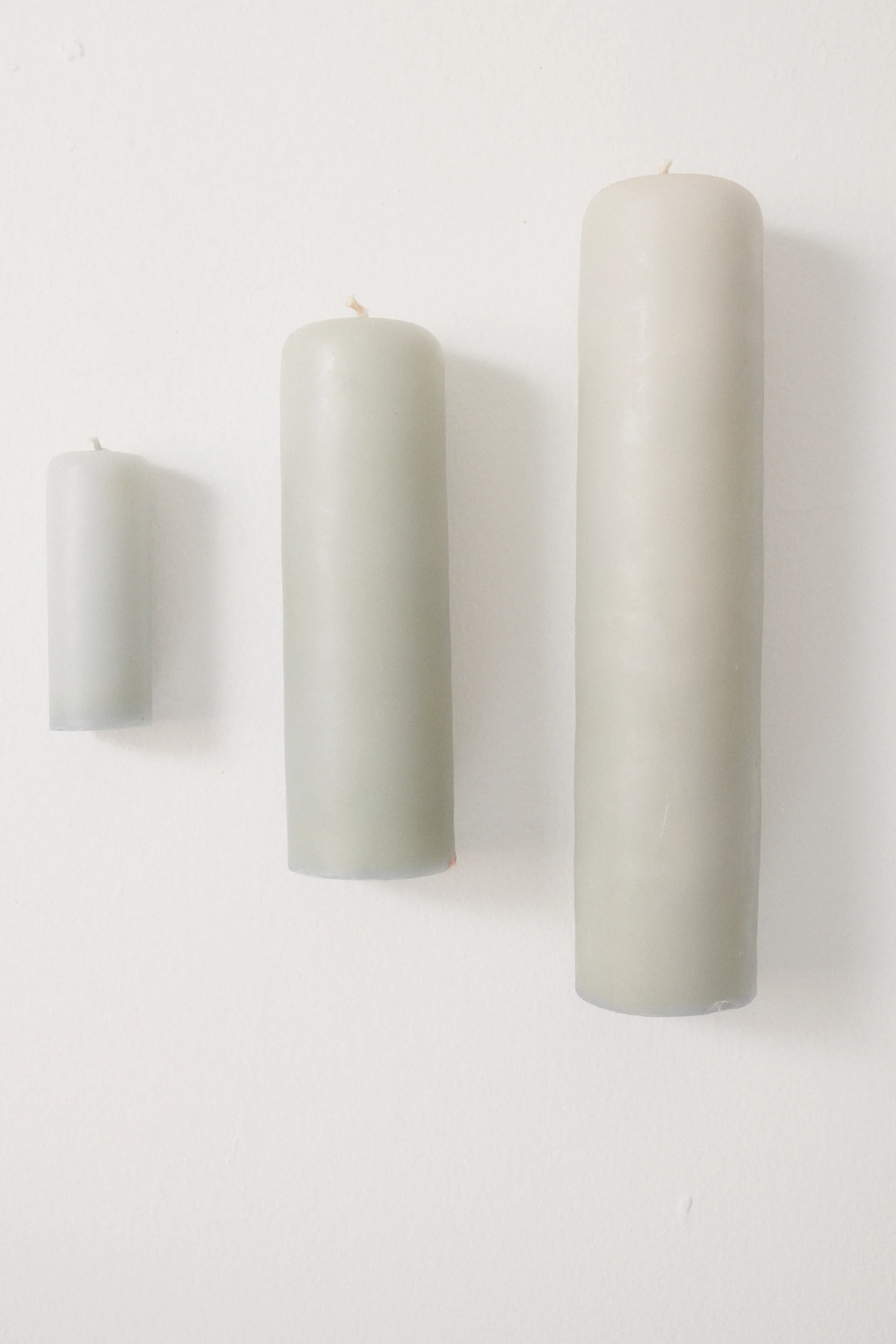 Celadon Beeswax Pillar Candle - Image 4