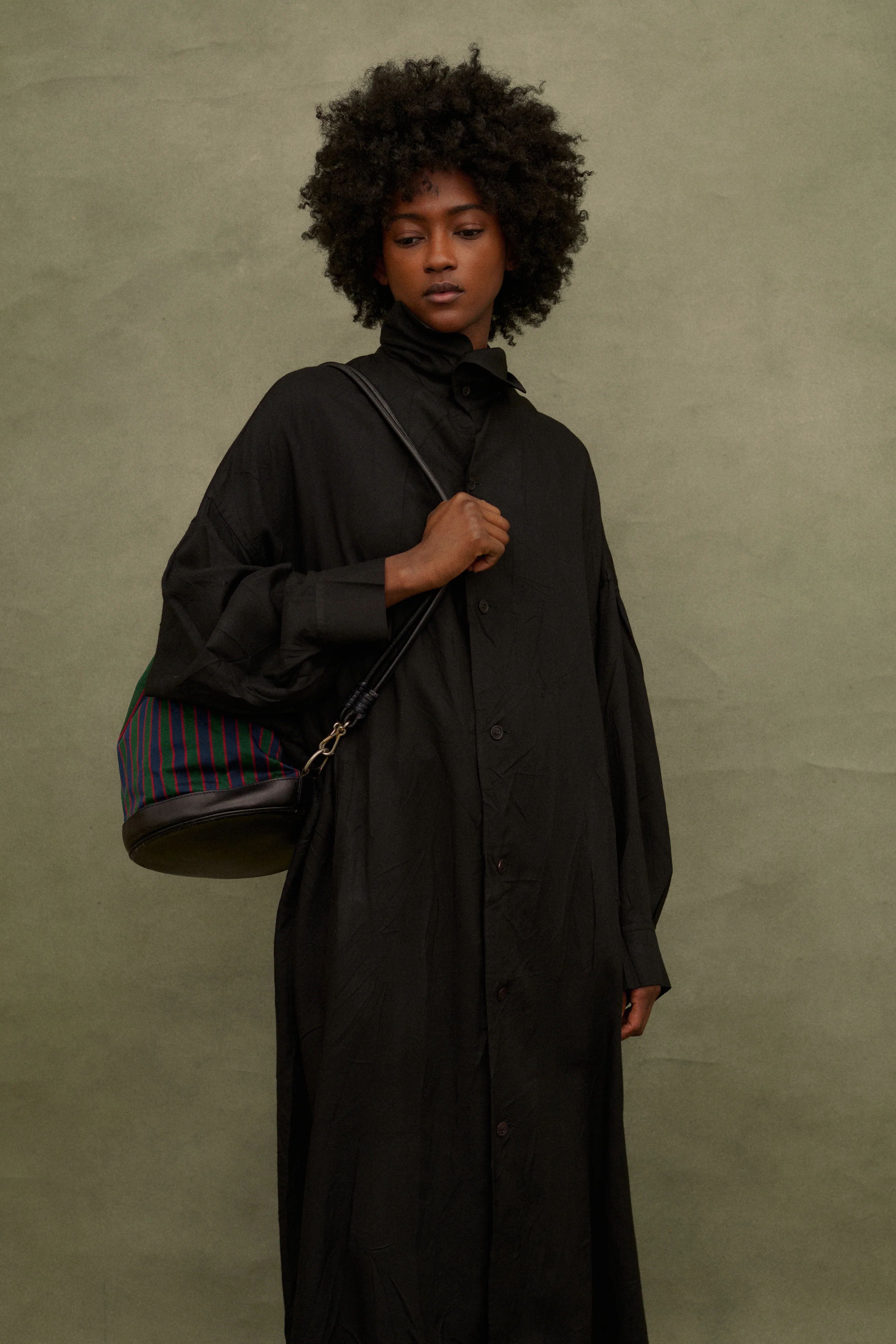 Celine Stripe Leather Backpack - Image 4