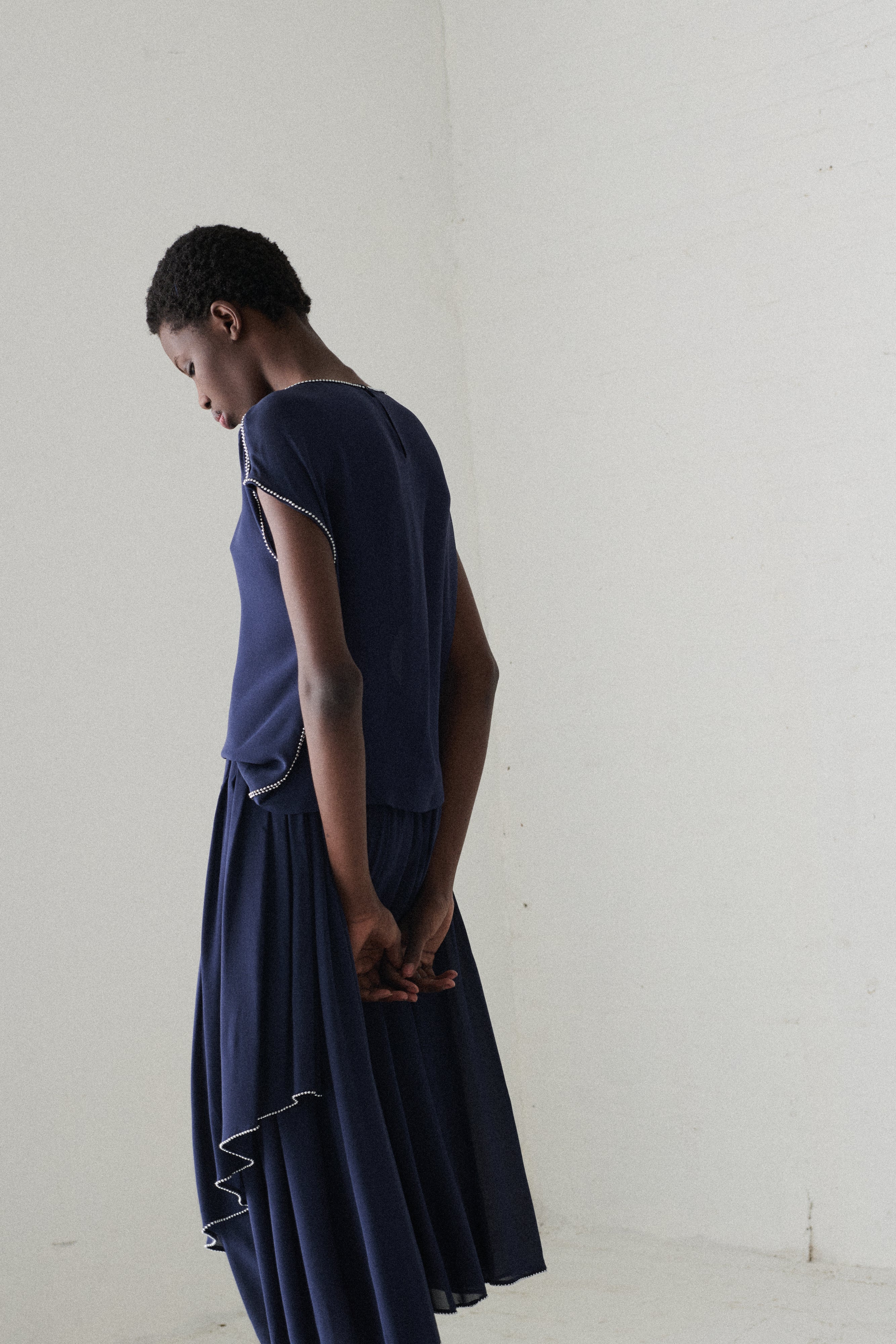 Chloé Blu Silk Ensemble - Image 10
