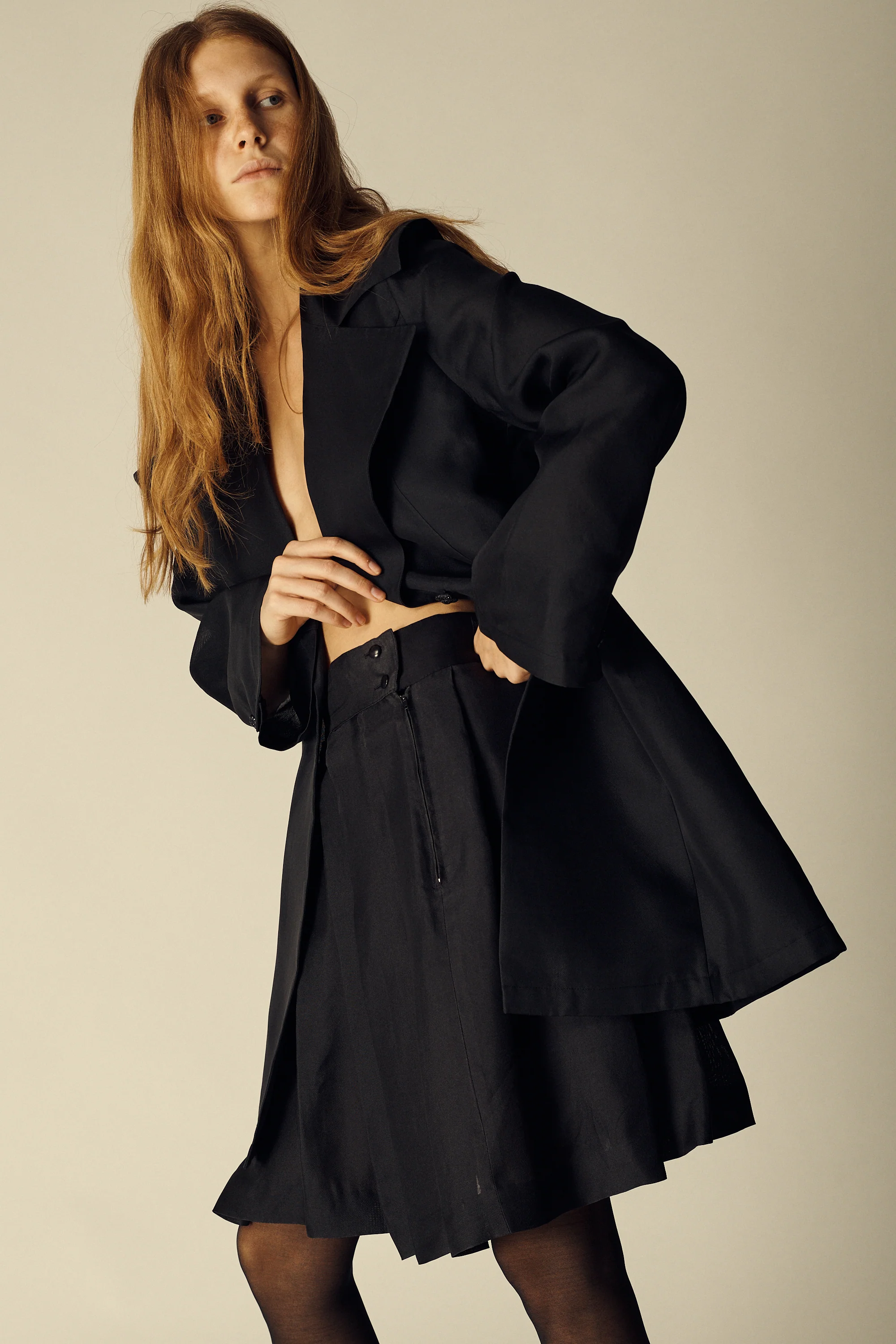 Claude Montana Organza Pleat Skirt - Image 4
