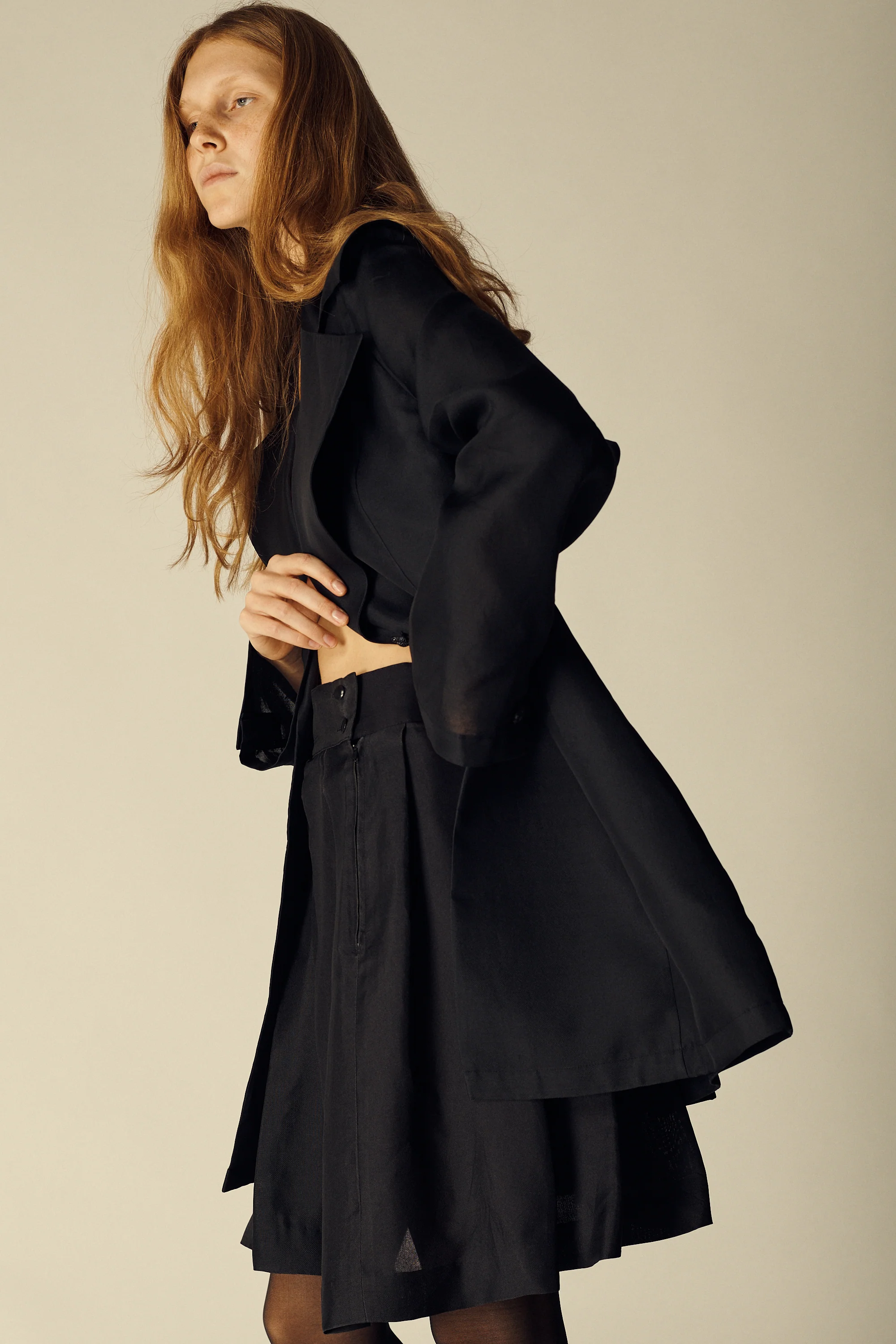 Claude Montana Organza Pleat Skirt - Image 40