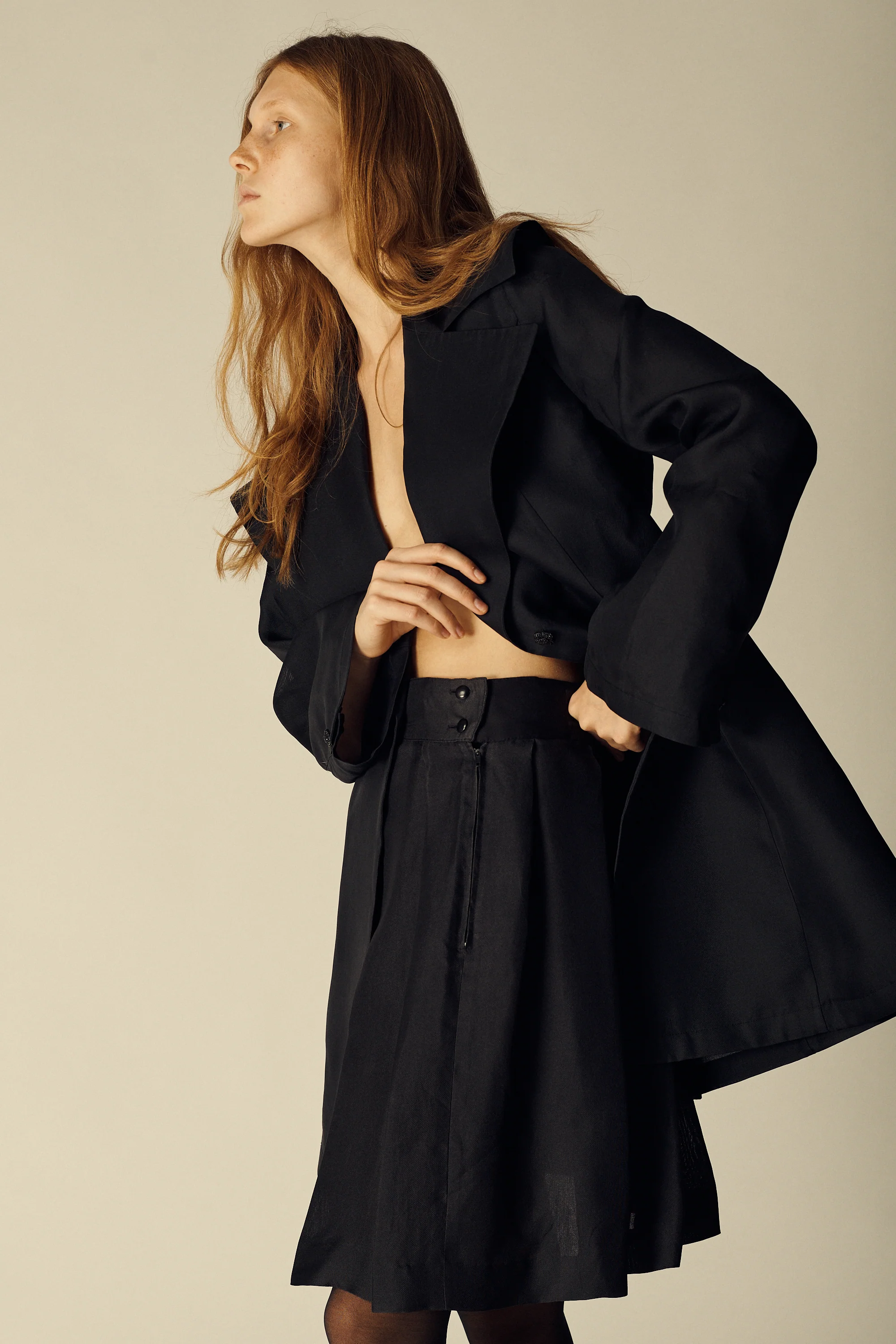 Claude Montana Organza Pleat Skirt - Image 41
