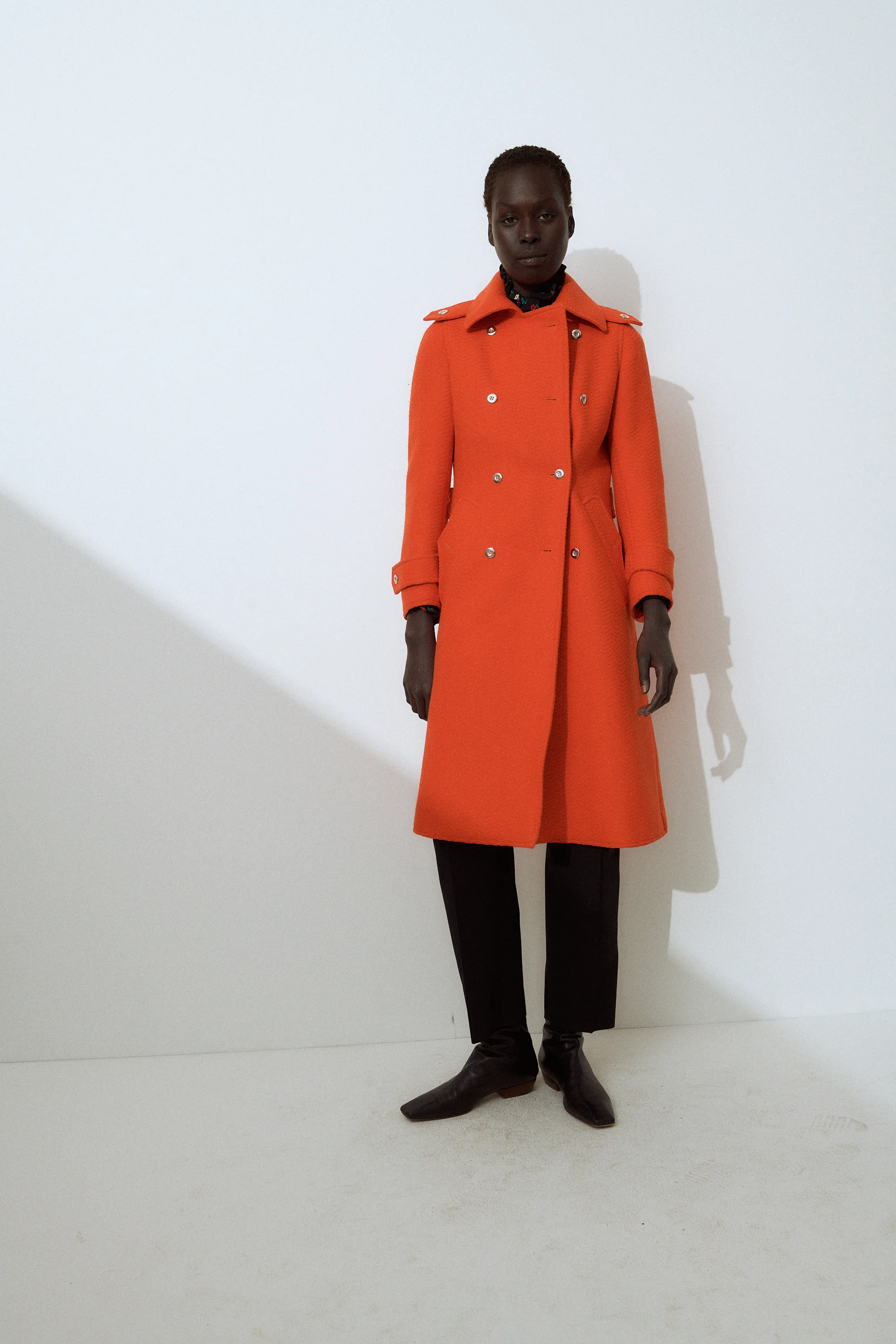 Courreges Orange Coat - Image 5