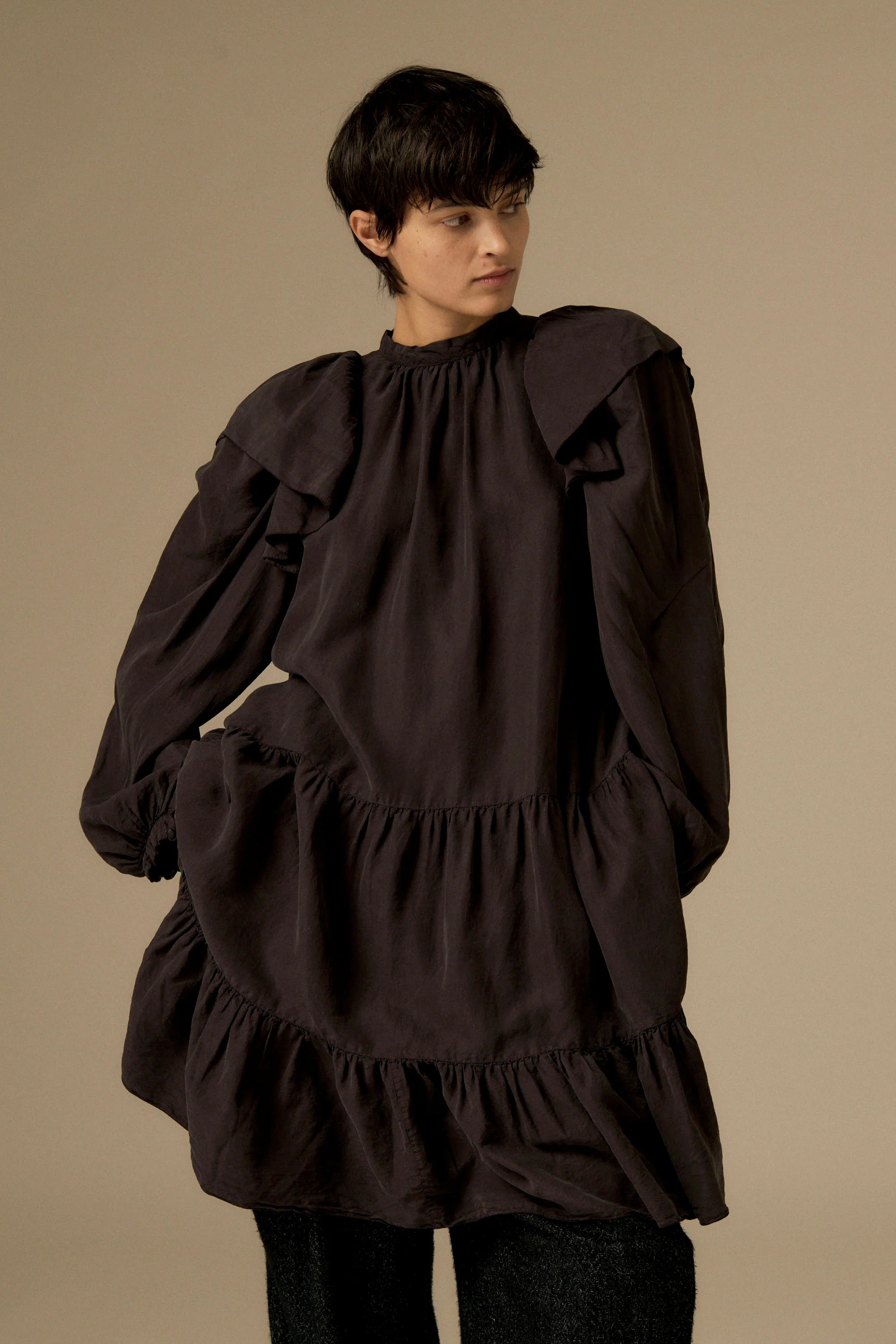Dior Black Silk Dress - Image 10