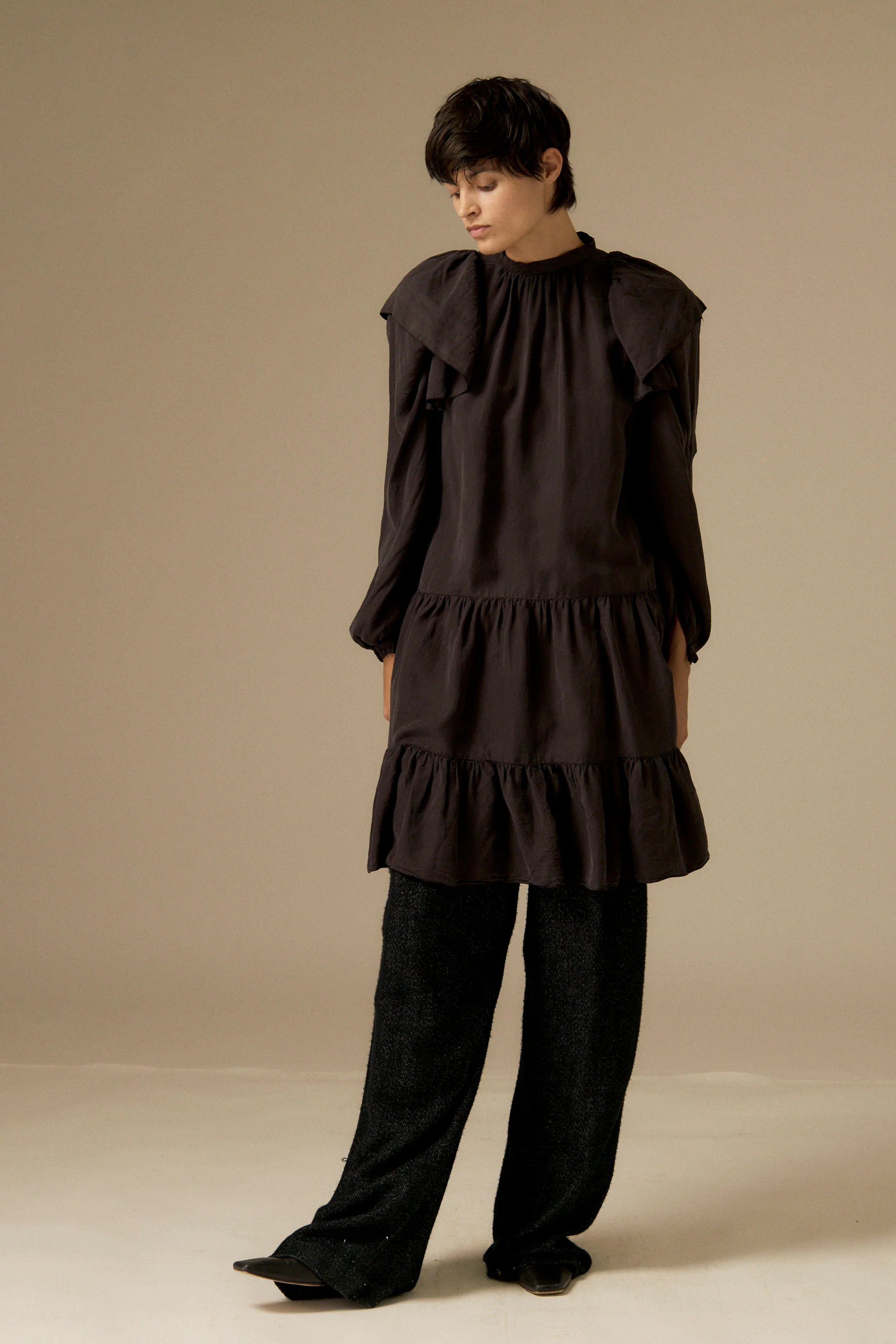 Dior Black Silk Dress - Image 4