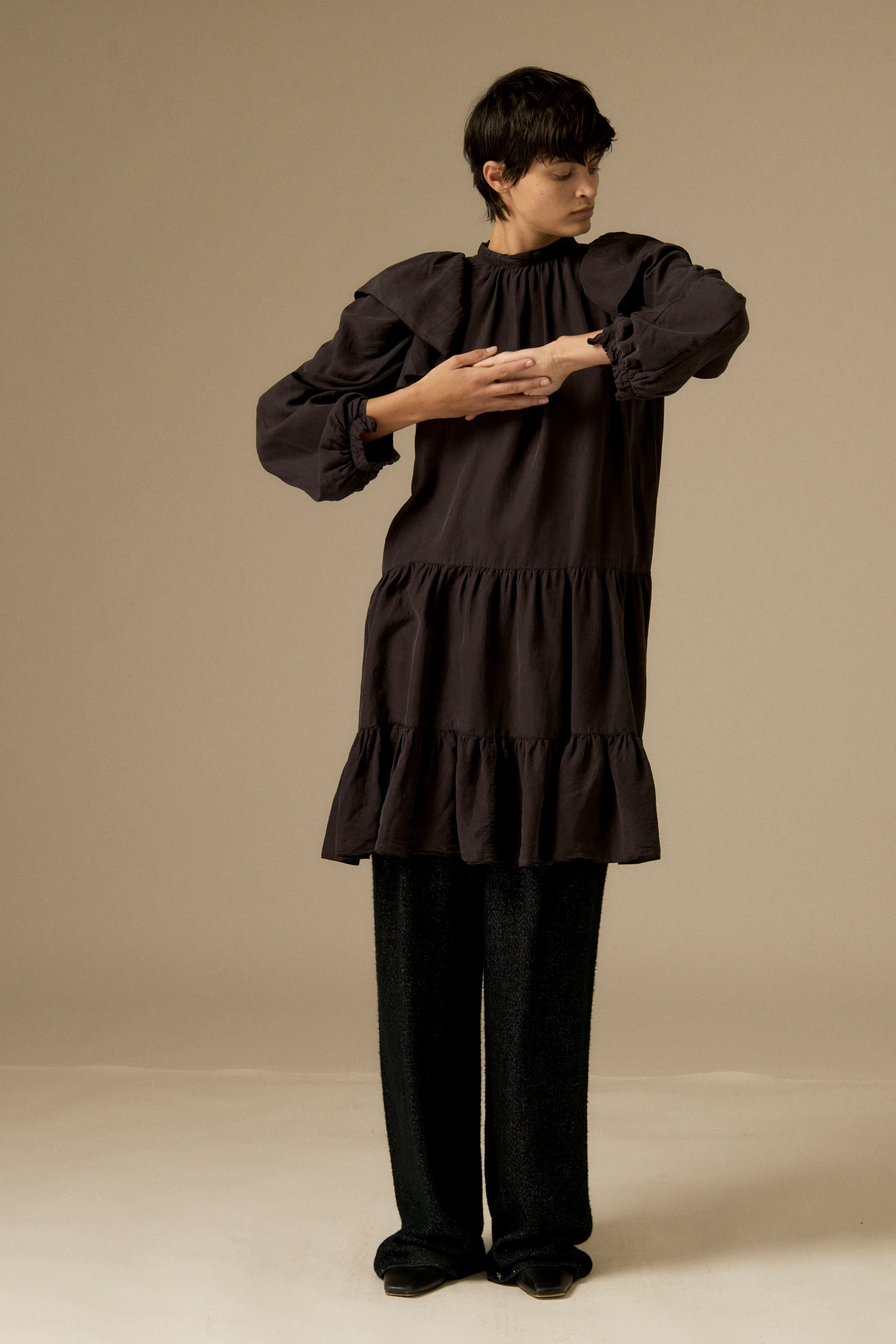 Dior Black Silk Dress - Image 7