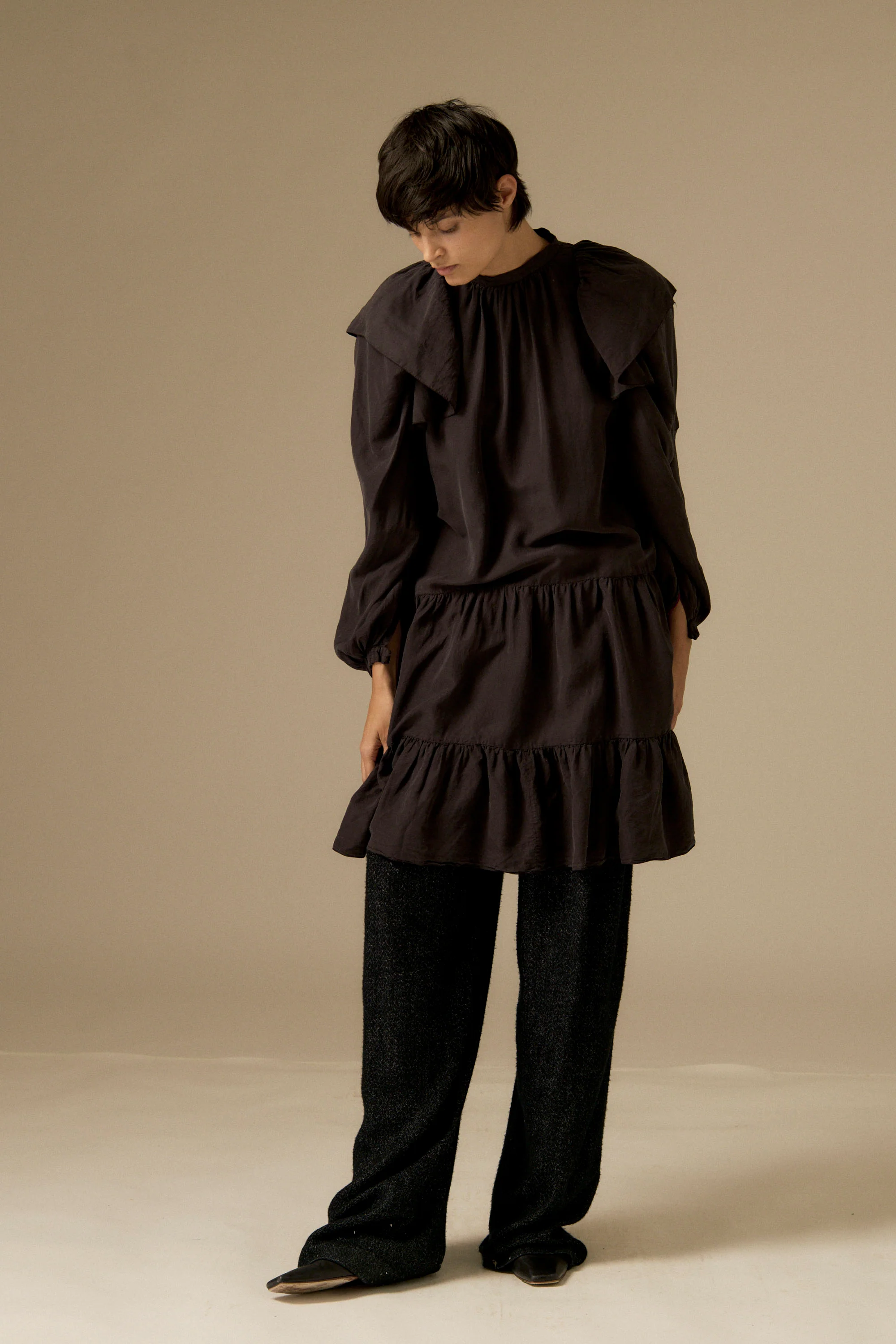 Dior Black Silk Dress - Image 8