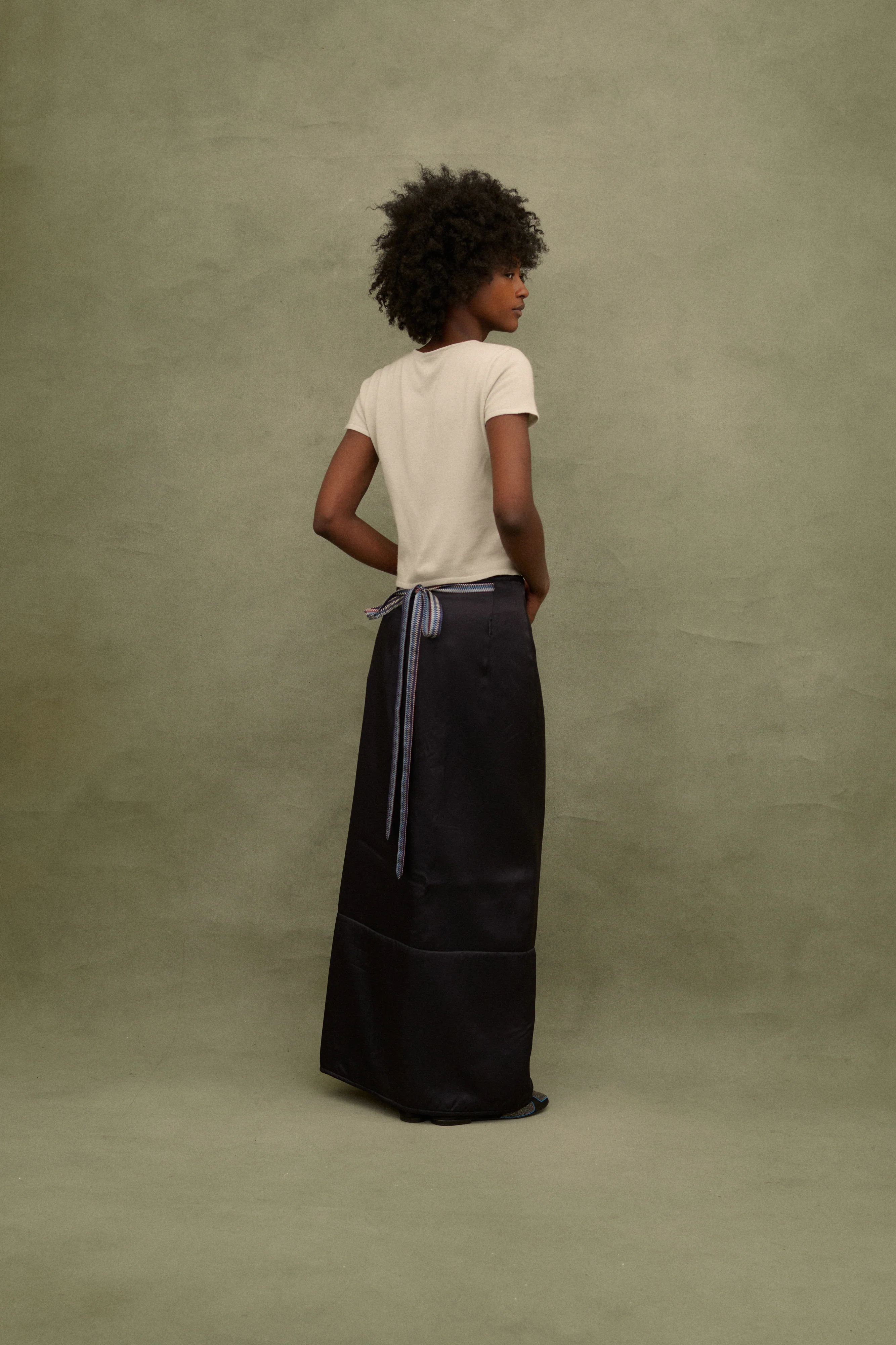 Dries Van Noten Rayon Wrap Skirt - Image 3