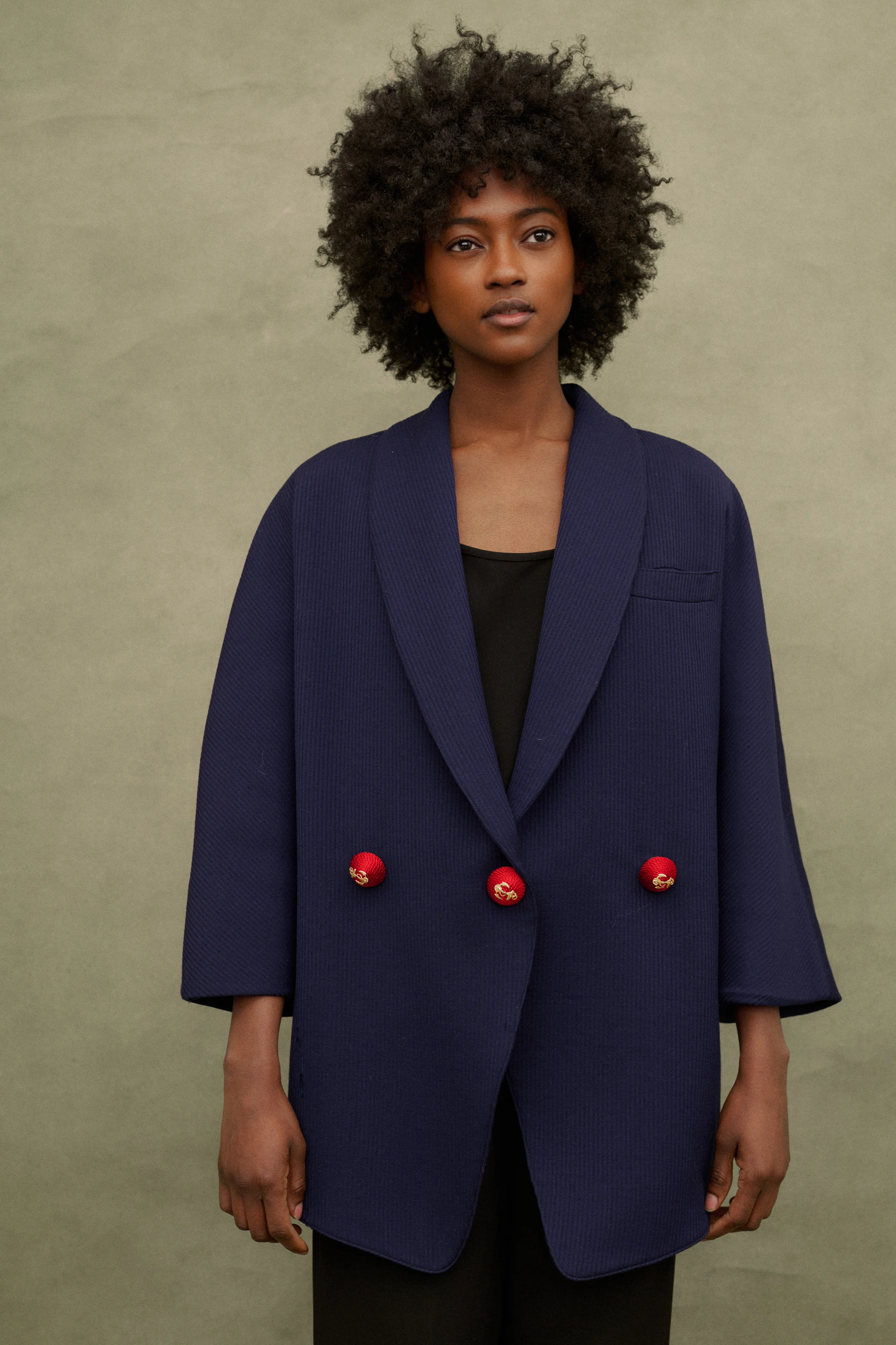 Ferré Blu Wool Coat - Image 12