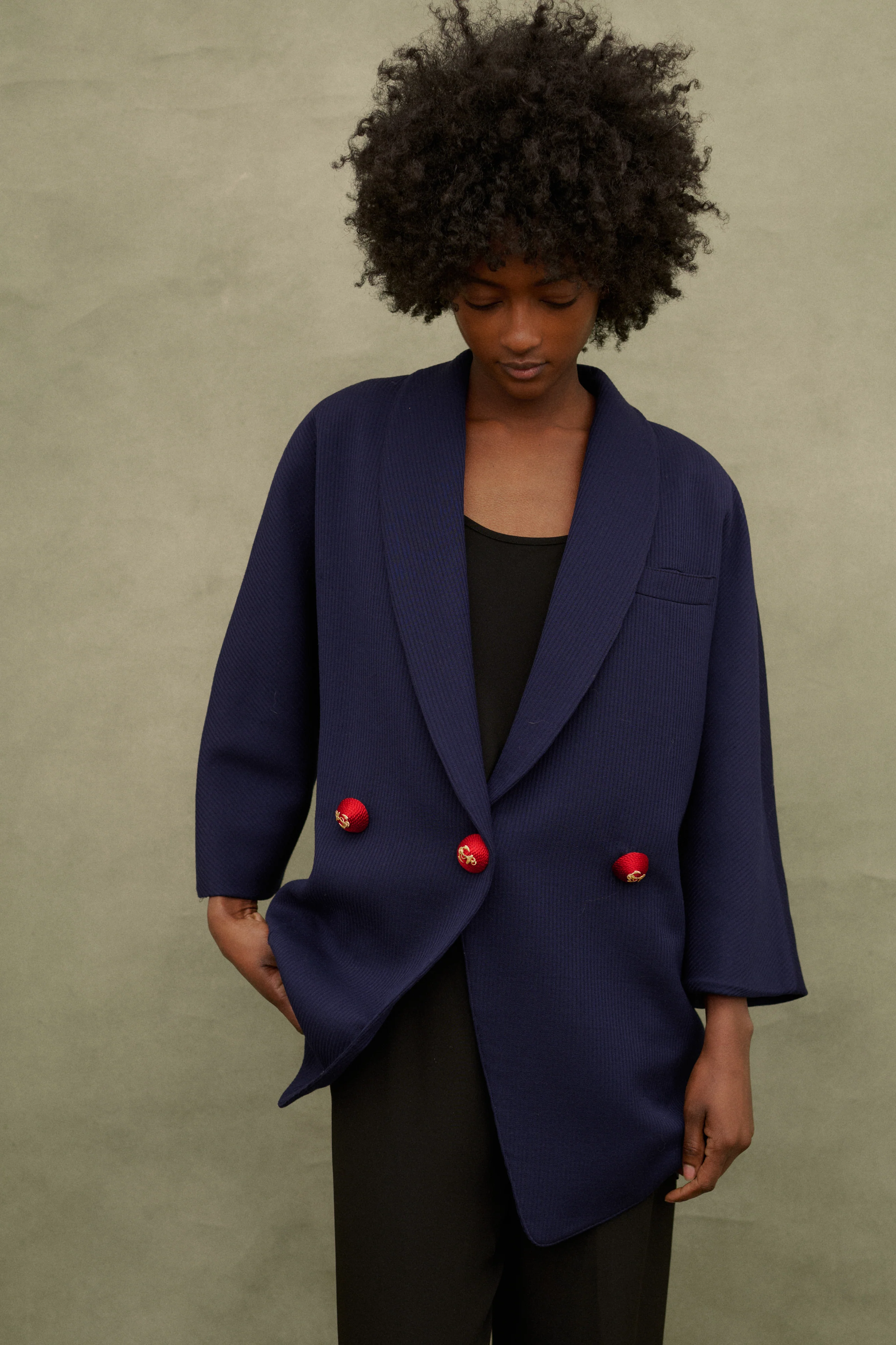 Ferré Blu Wool Coat - Image 13