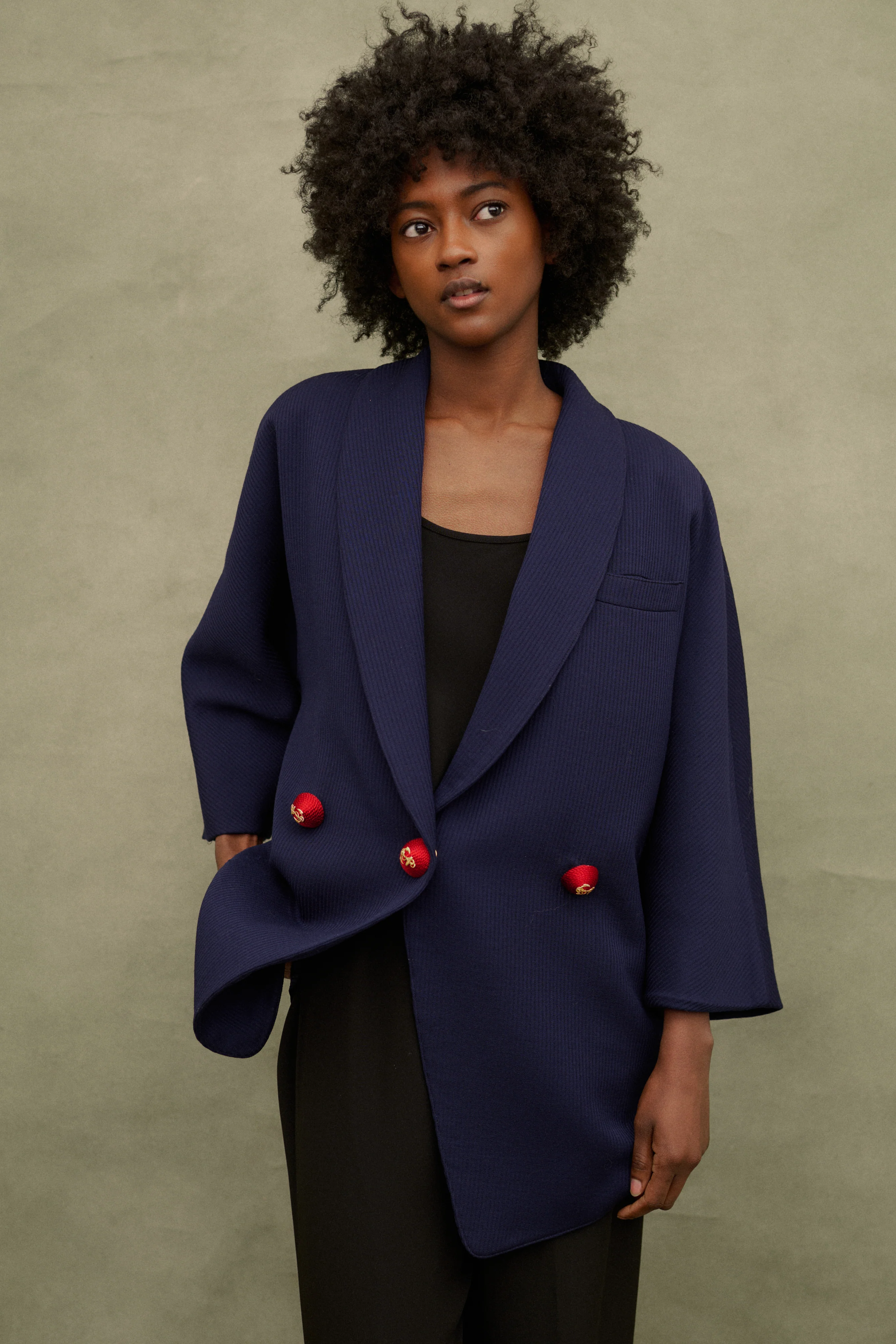 Ferré Blu Wool Coat - Image 14