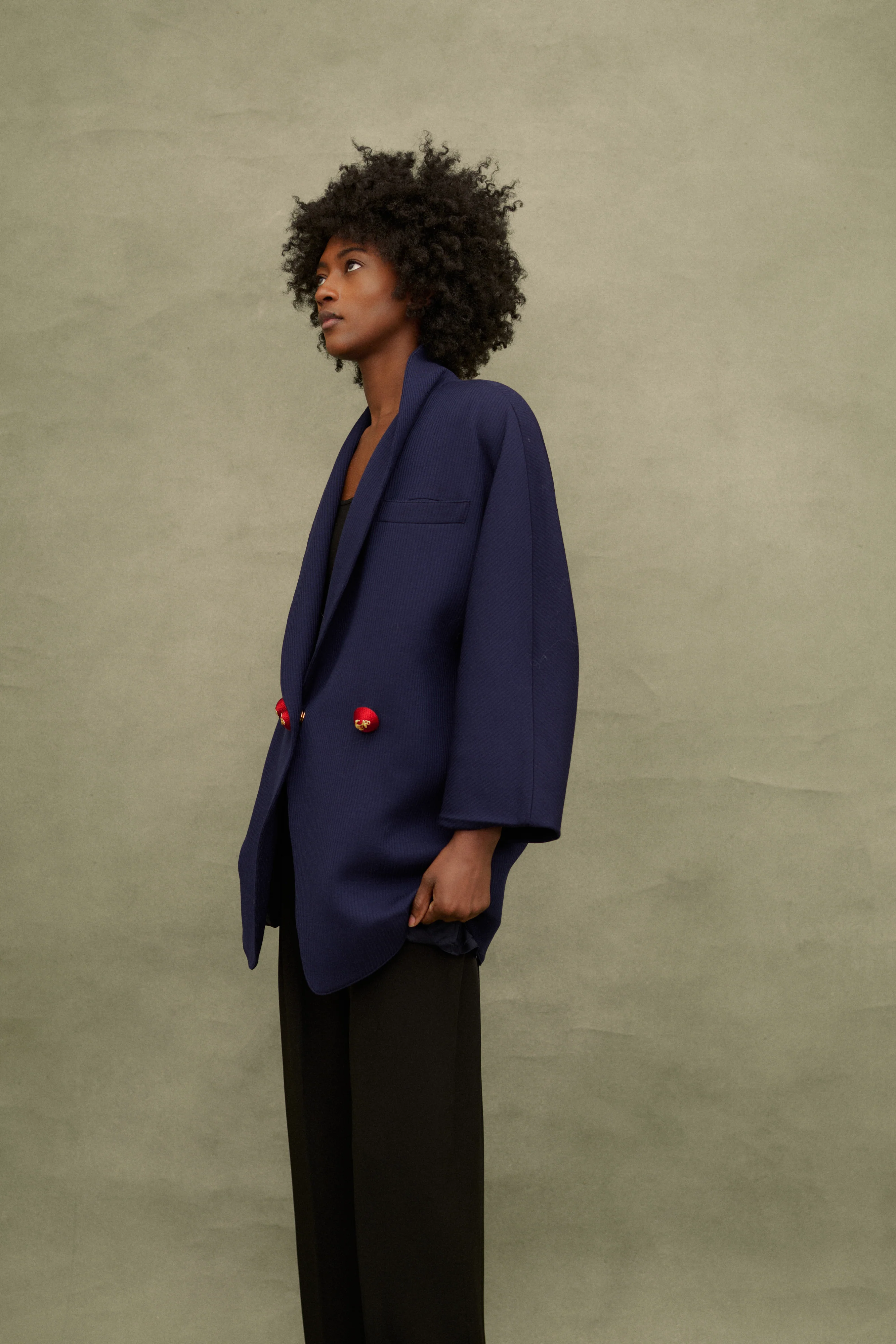 Ferré Blu Wool Coat - Image 5