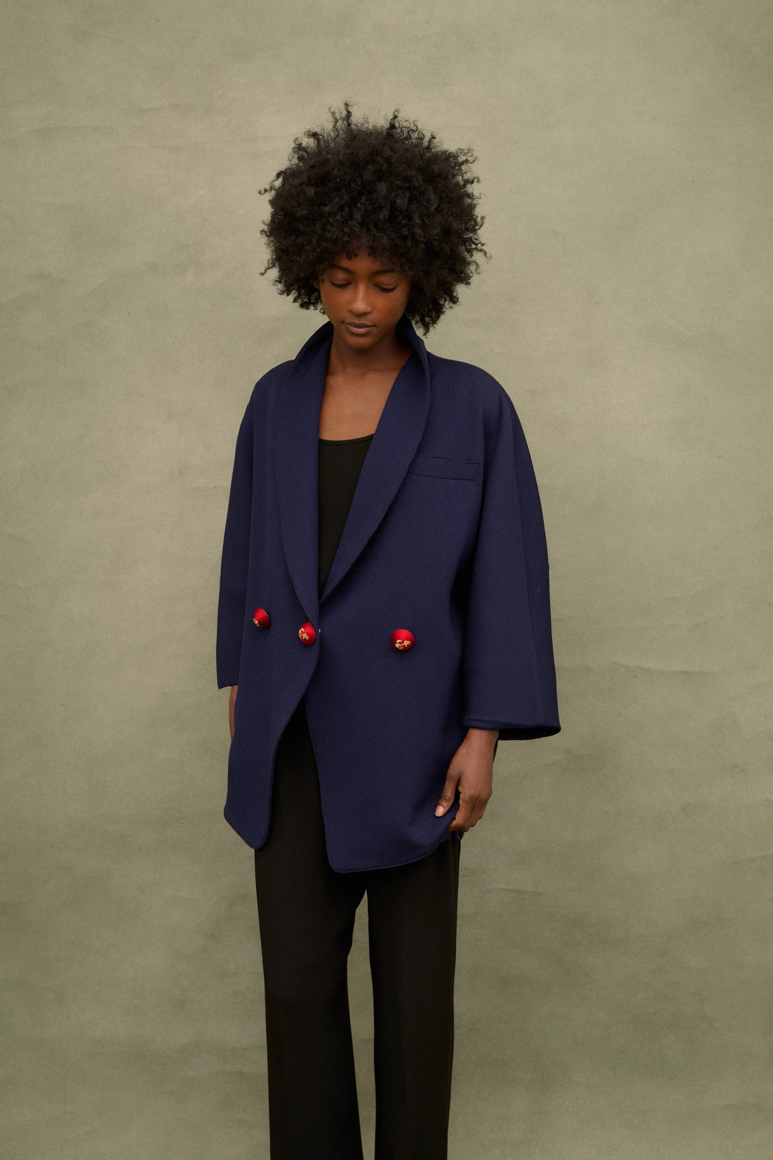 Ferré Blu Wool Coat - Image 6
