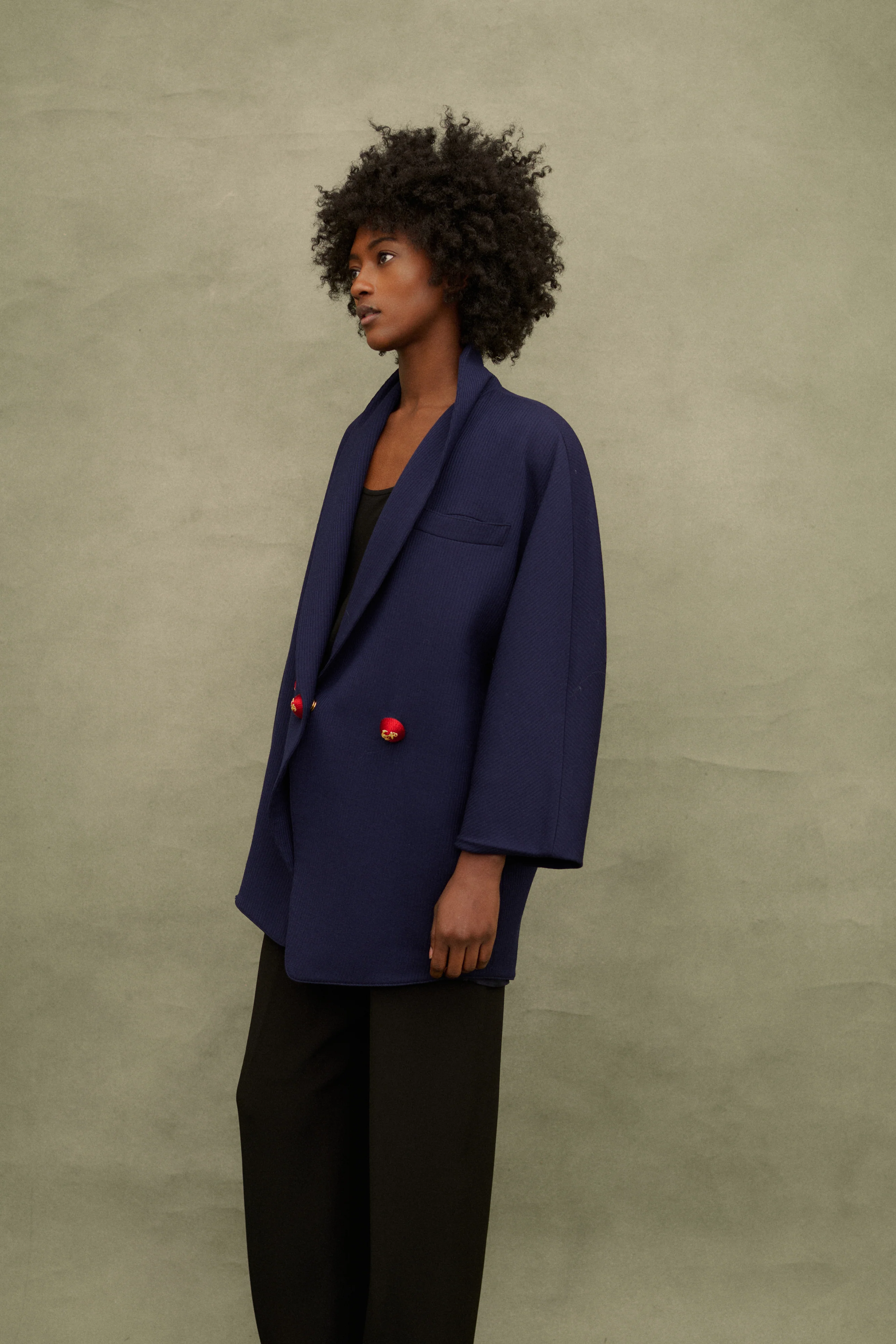 Ferré Blu Wool Coat - Image 7