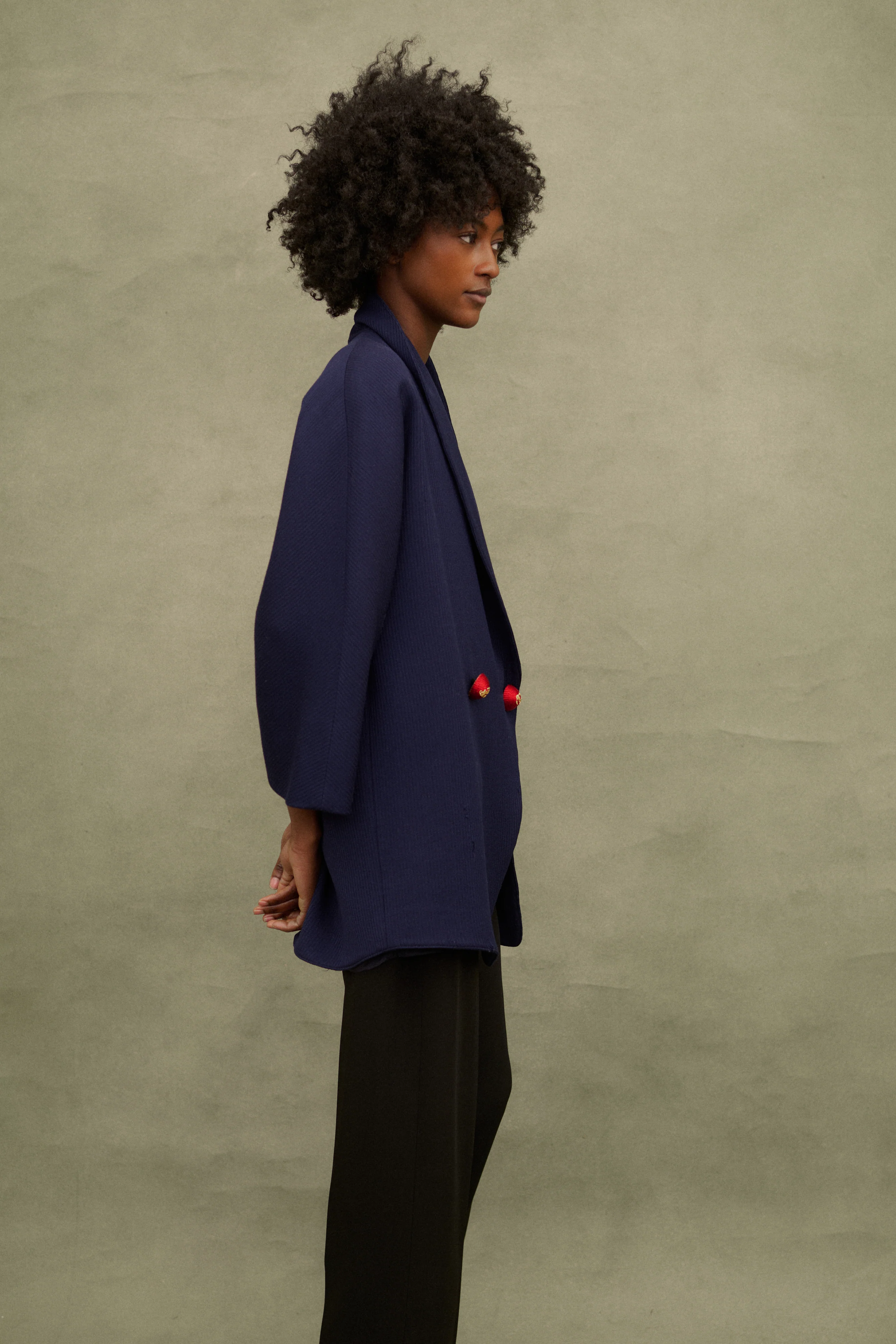 Ferré Blu Wool Coat - Image 8
