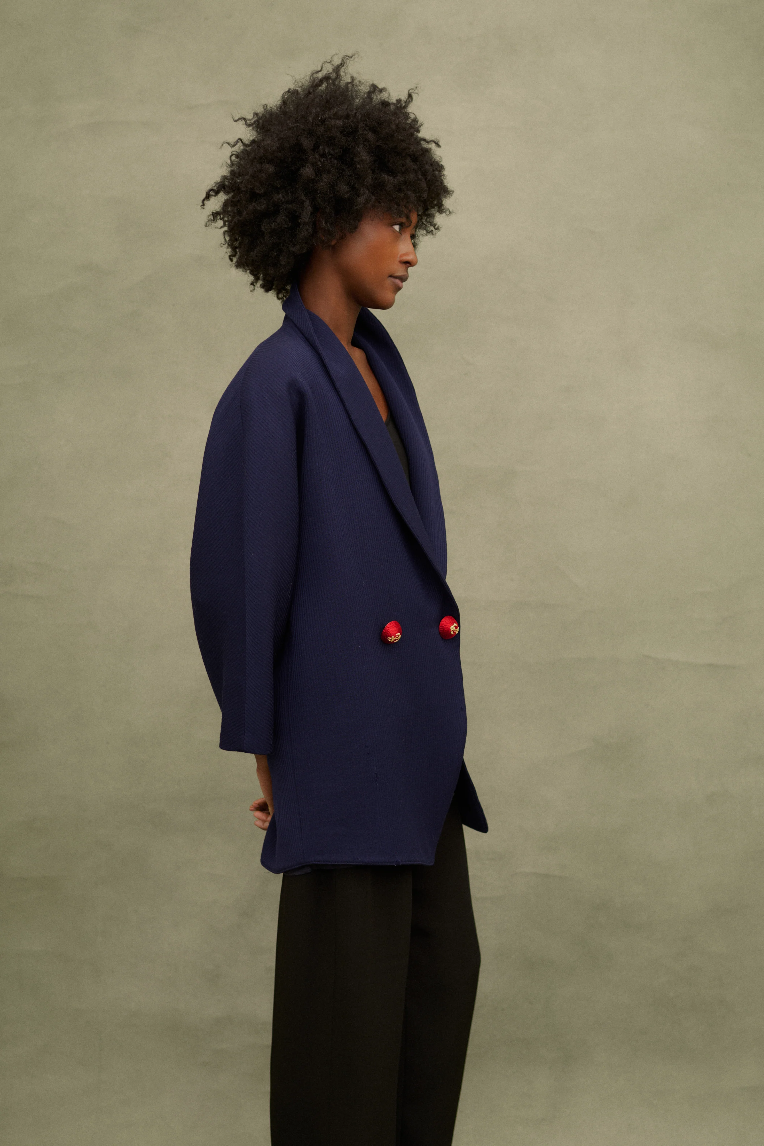 Ferré Blu Wool Coat - Image 9