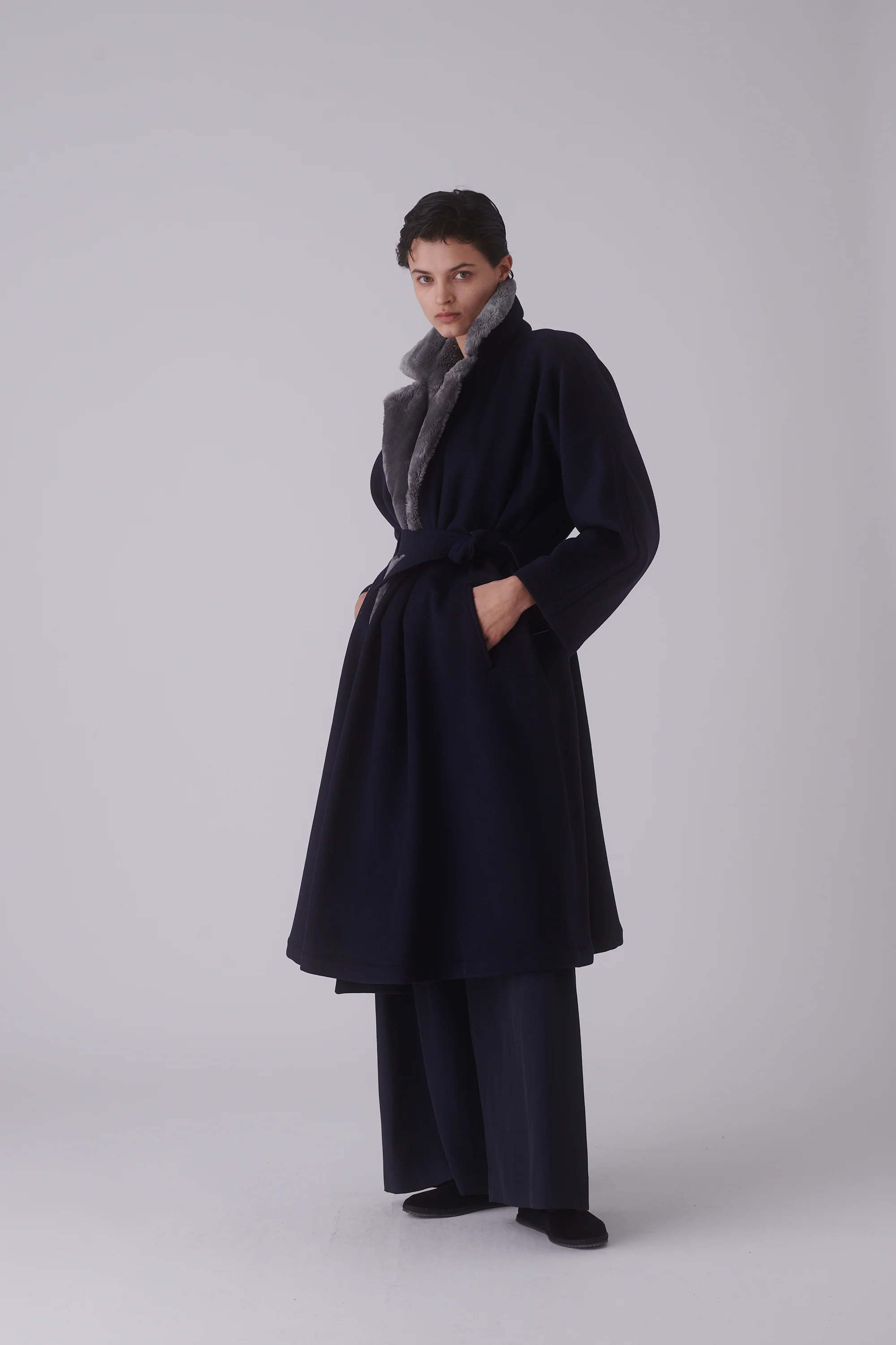 Ferre Wool Evening Coat - Image 9